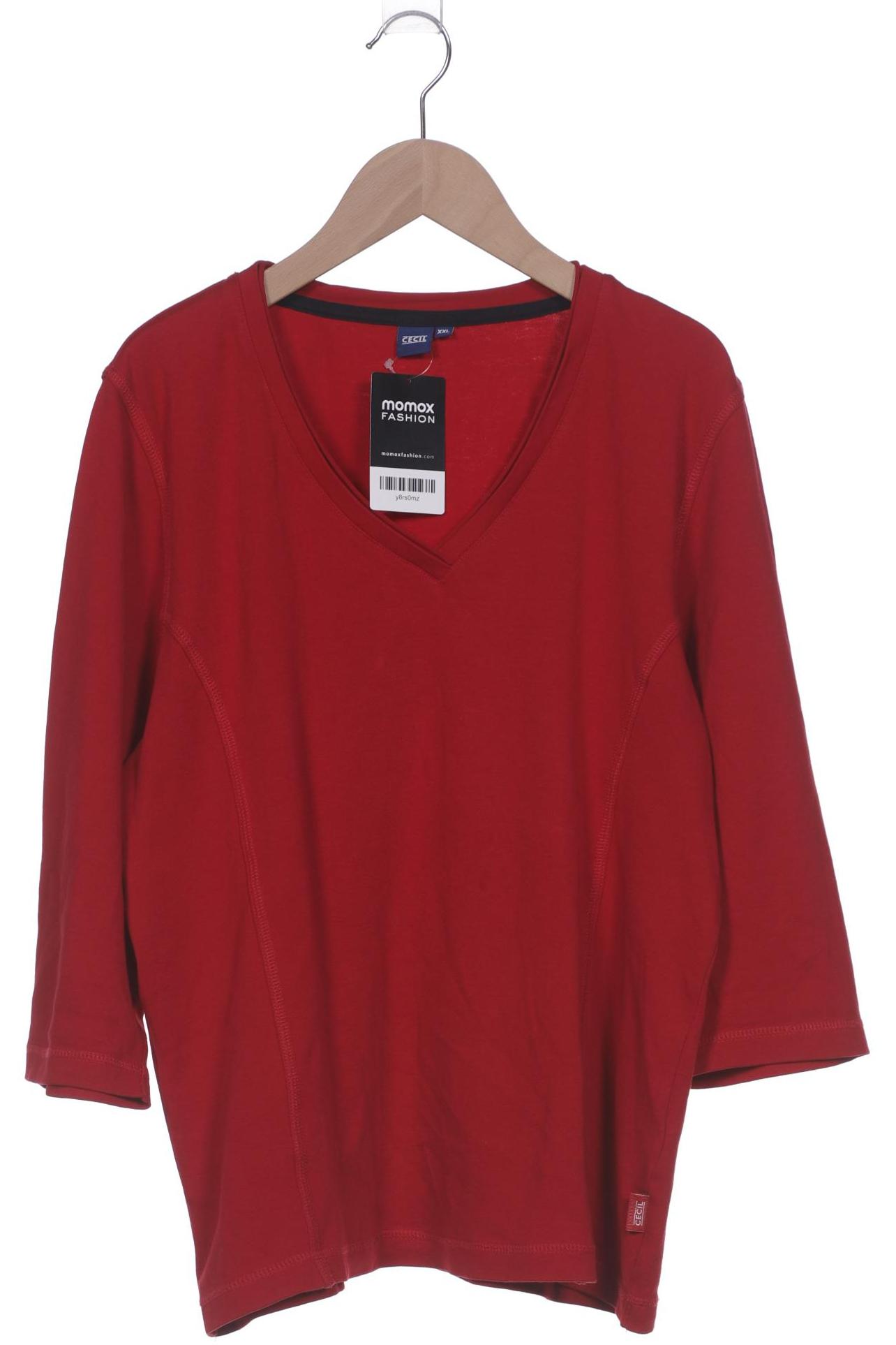 

Cecil Damen Langarmshirt, rot, Gr. 46
