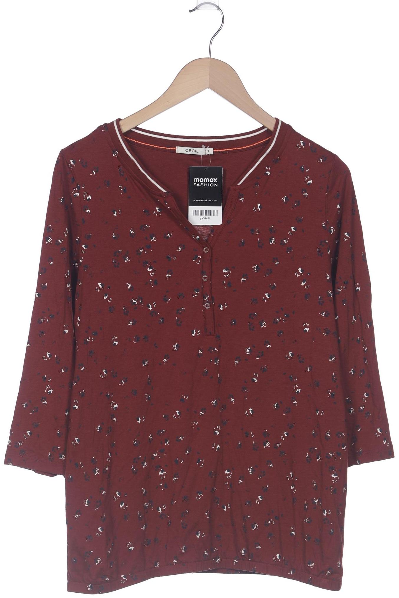

Cecil Damen Langarmshirt, bordeaux, Gr. 42