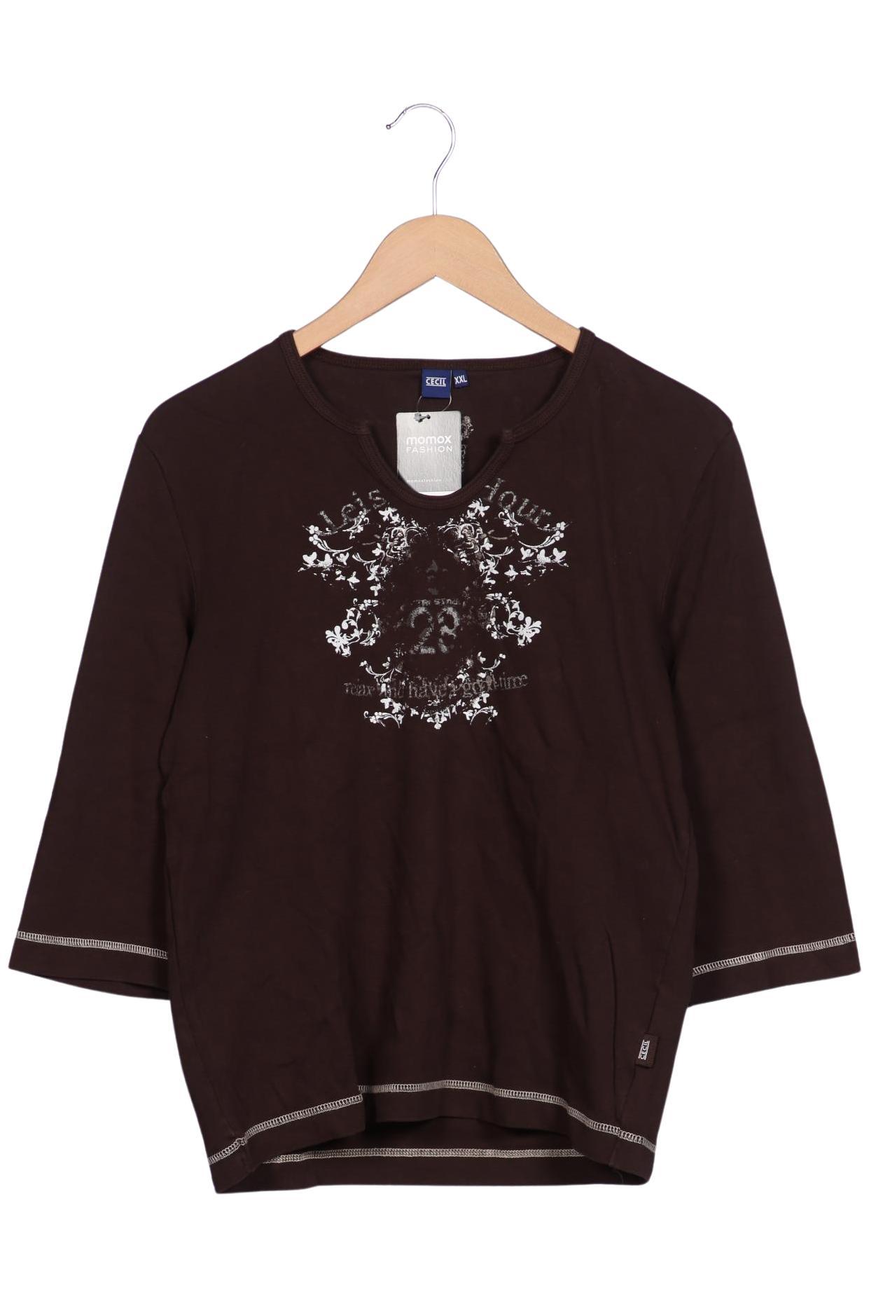 

Cecil Damen Langarmshirt, braun, Gr. 46