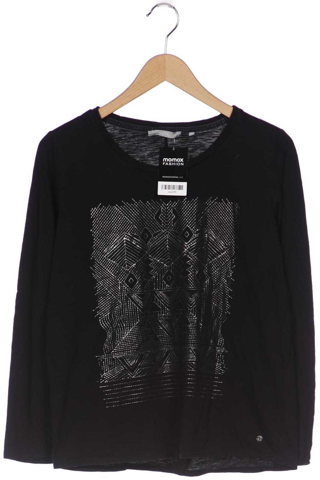 

Cecil Damen Langarmshirt, schwarz, Gr. 42