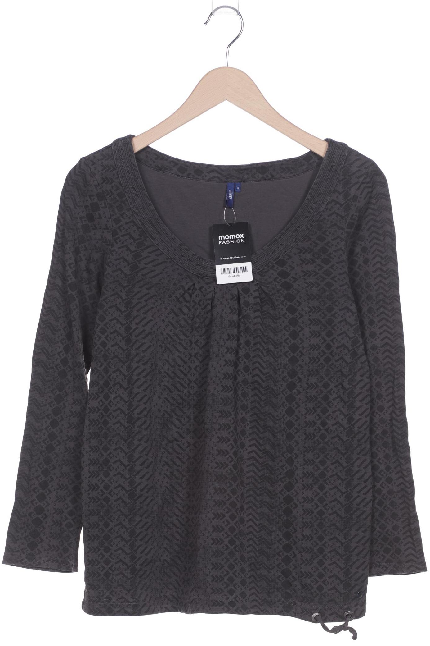 

Cecil Damen Langarmshirt, grau, Gr. 38