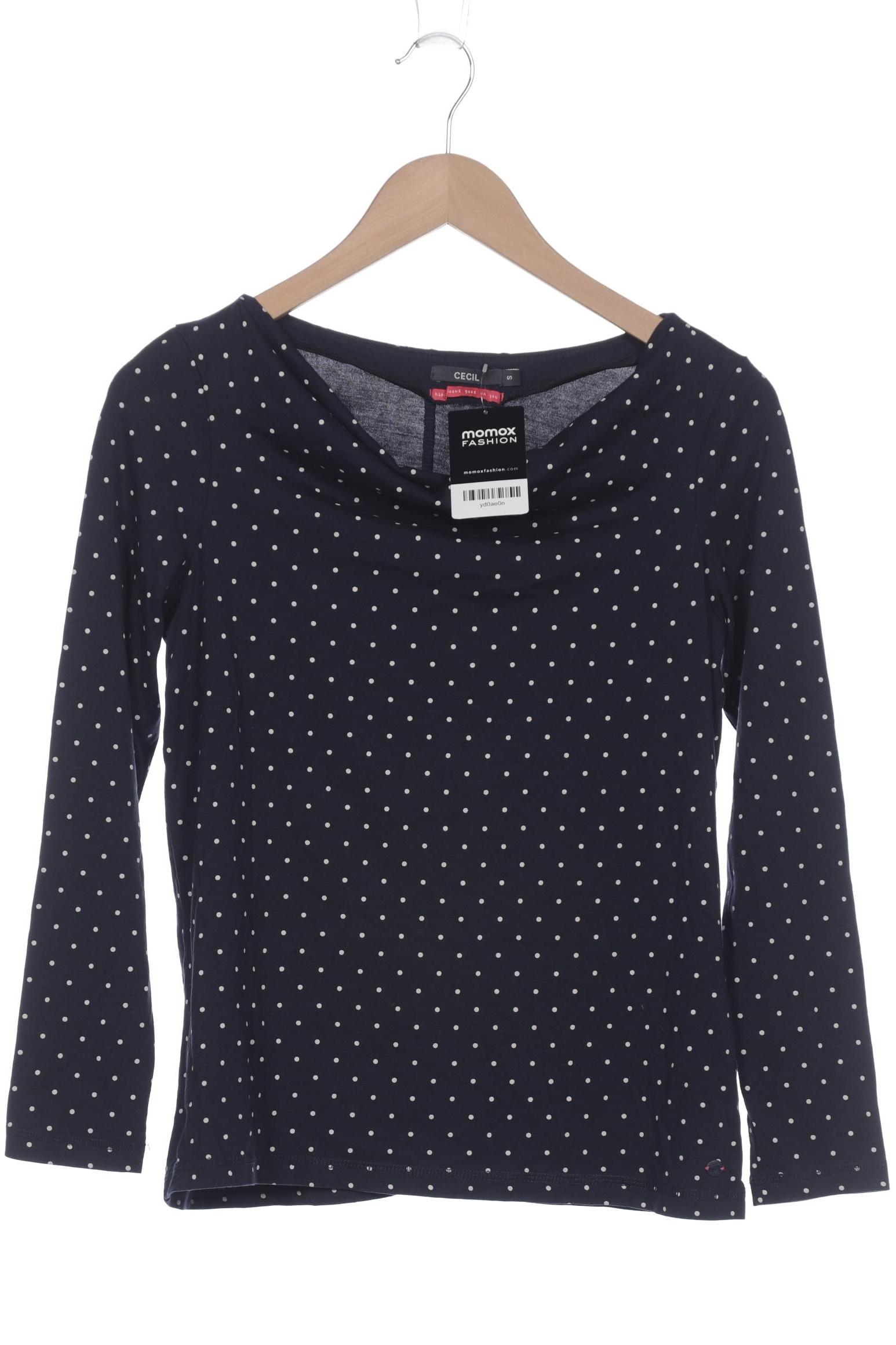 

Cecil Damen Langarmshirt, marineblau, Gr. 36