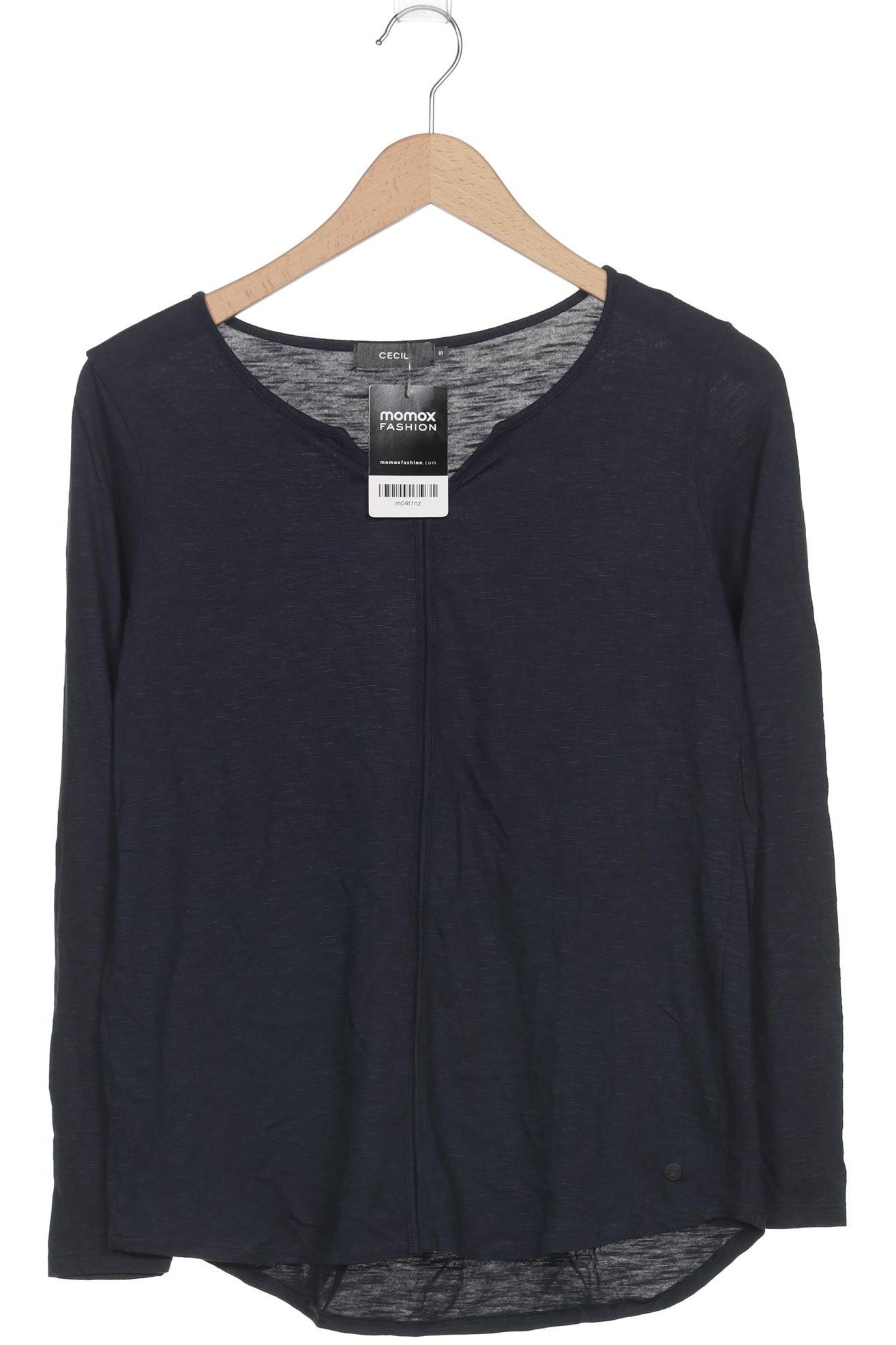 

Cecil Damen Langarmshirt, marineblau, Gr. 36