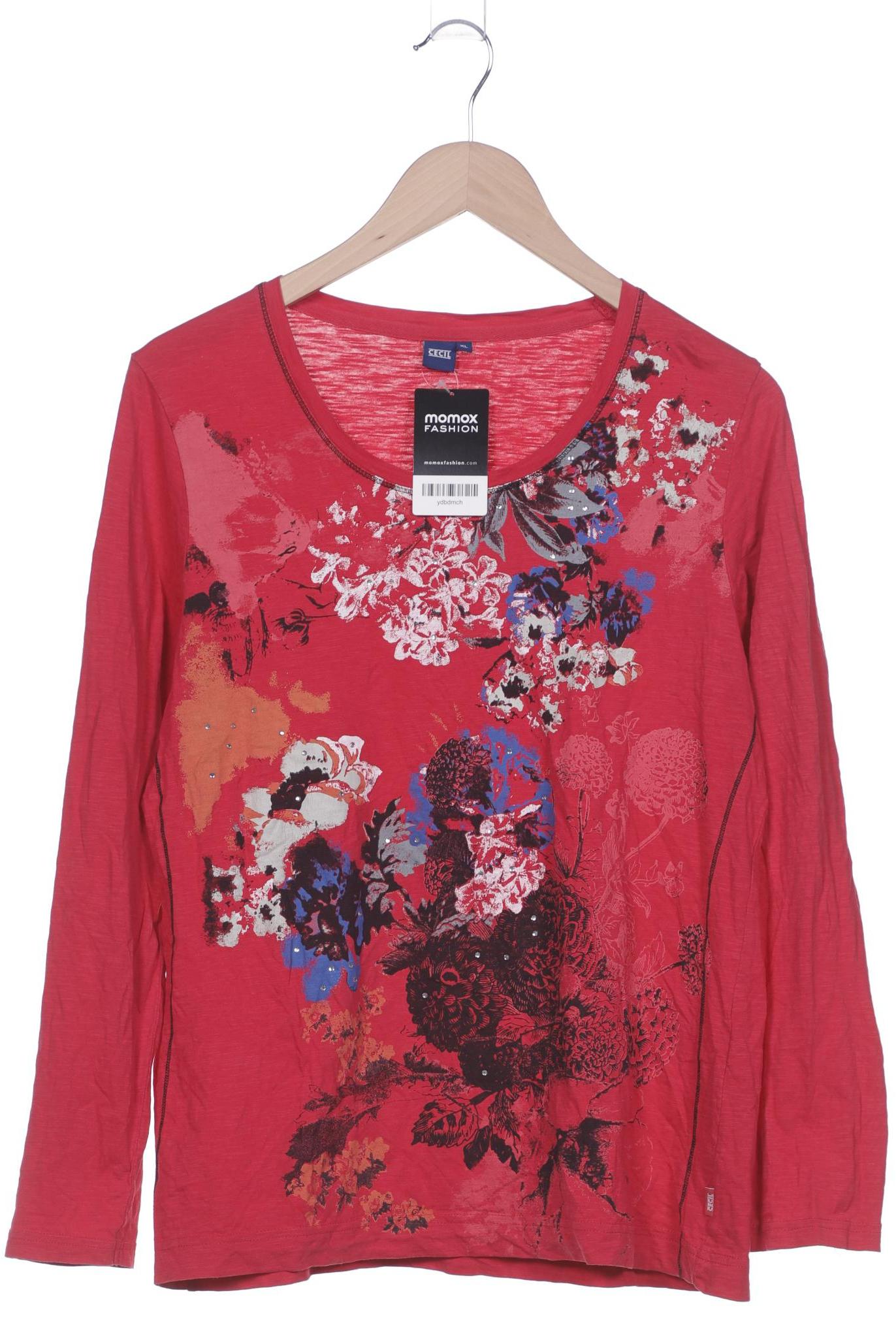 

Cecil Damen Langarmshirt, rot, Gr. 44