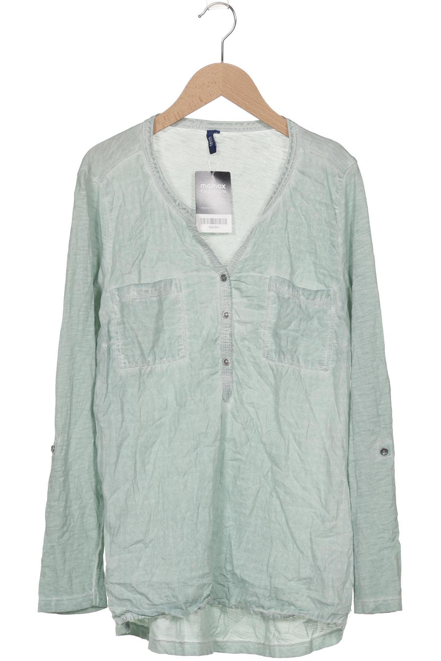

Cecil Damen Langarmshirt, türkis, Gr. 38