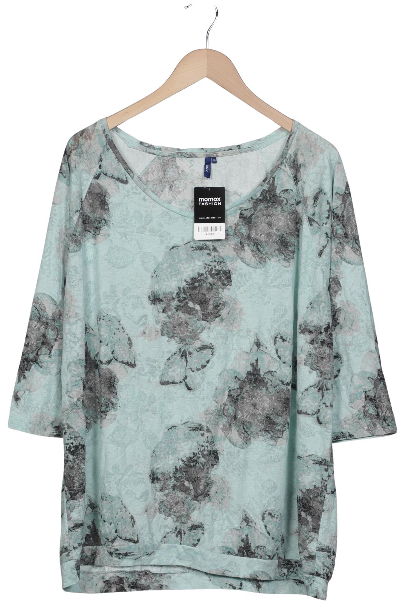 

Cecil Damen Langarmshirt, hellgrün, Gr. 46