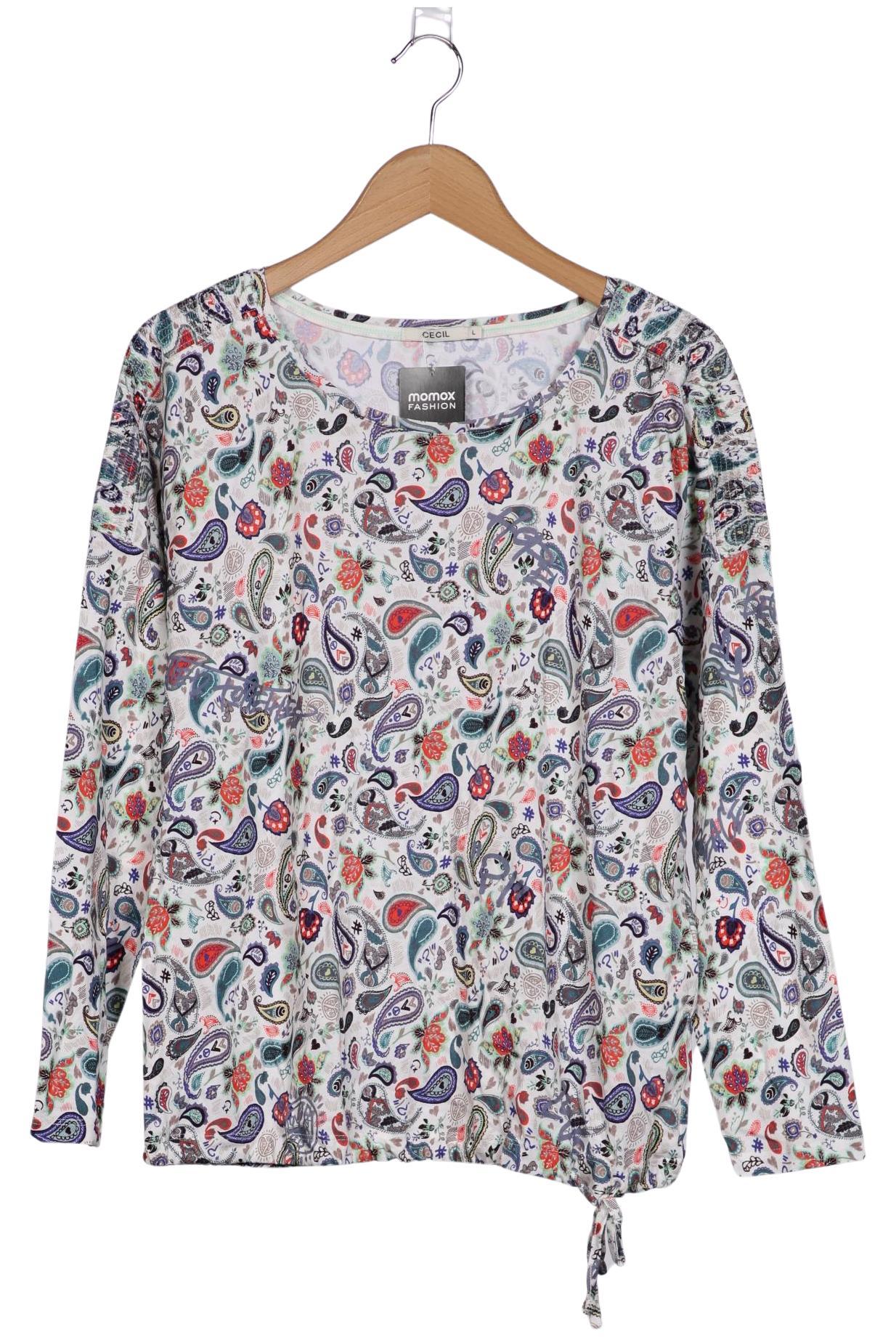 

Cecil Damen Langarmshirt, weiß, Gr. 42