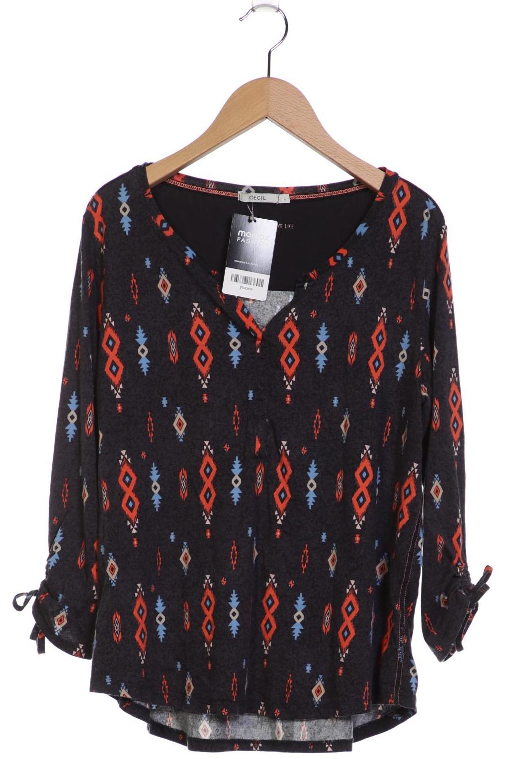 

Cecil Damen Langarmshirt, grau, Gr. 42