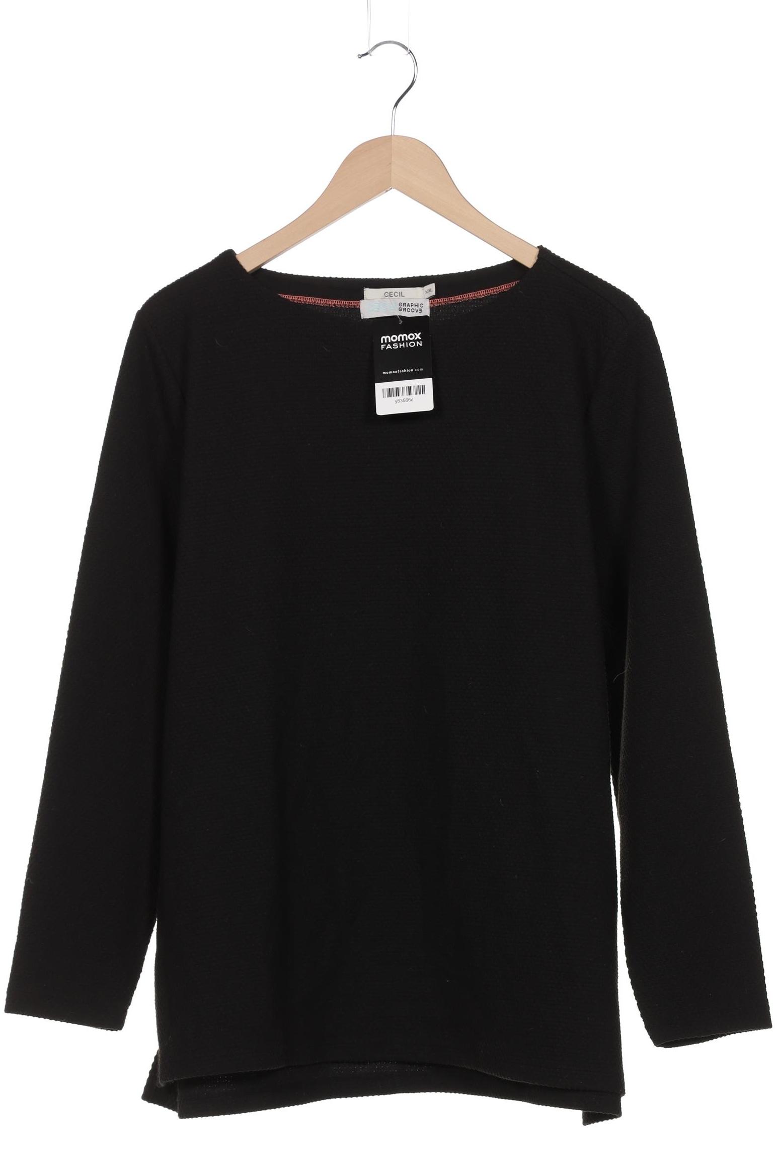 

Cecil Damen Langarmshirt, schwarz, Gr. 46