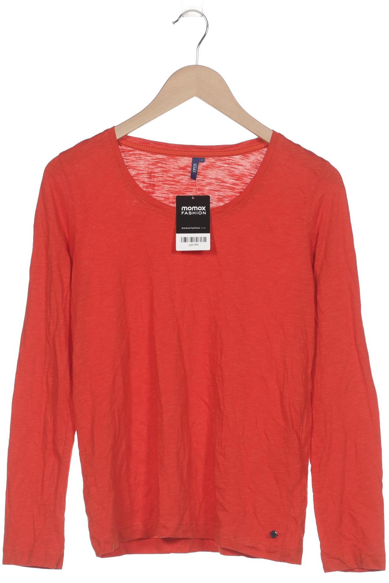 

Cecil Damen Langarmshirt, orange, Gr. 36
