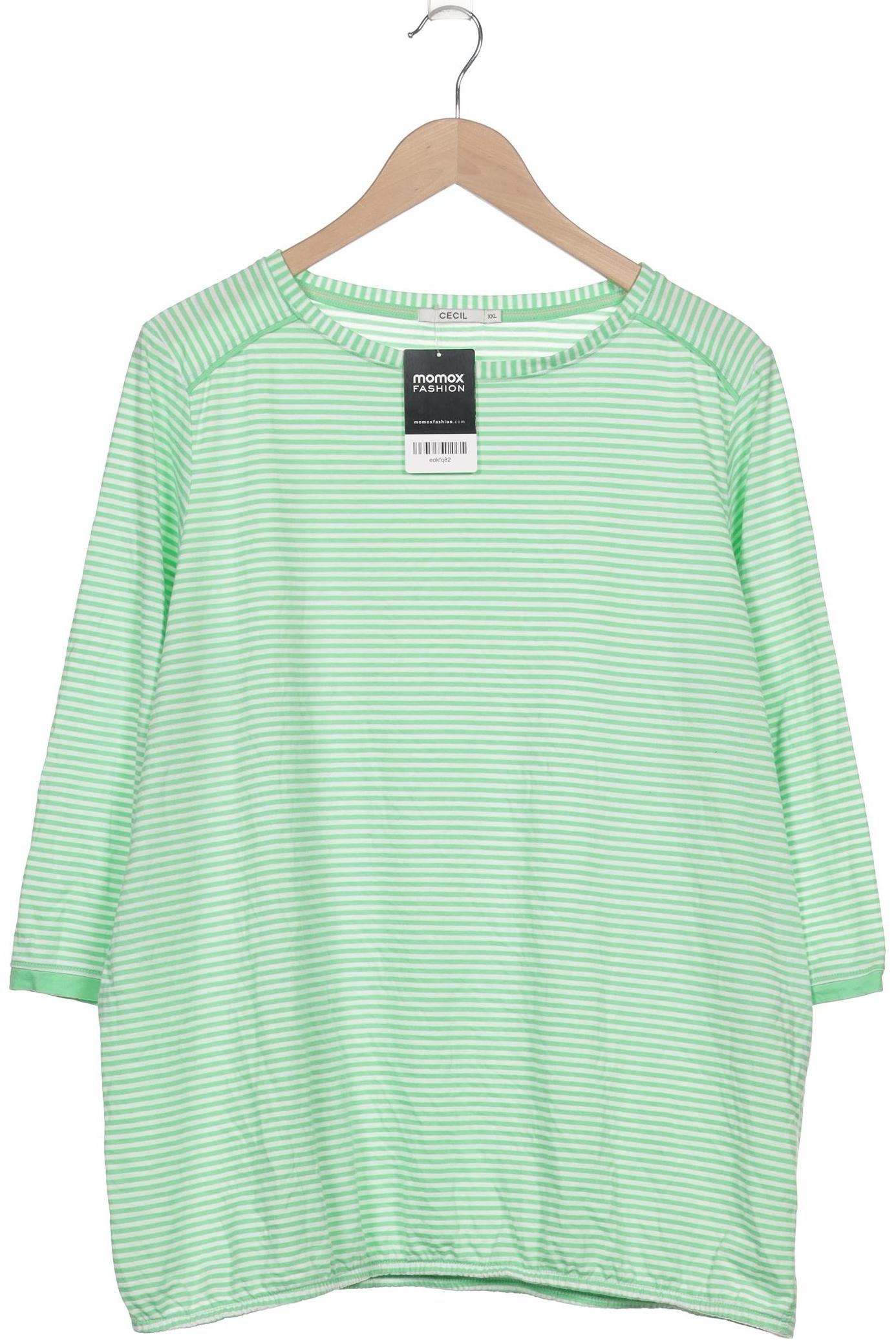 

Cecil Damen Langarmshirt, hellgrün, Gr. 46