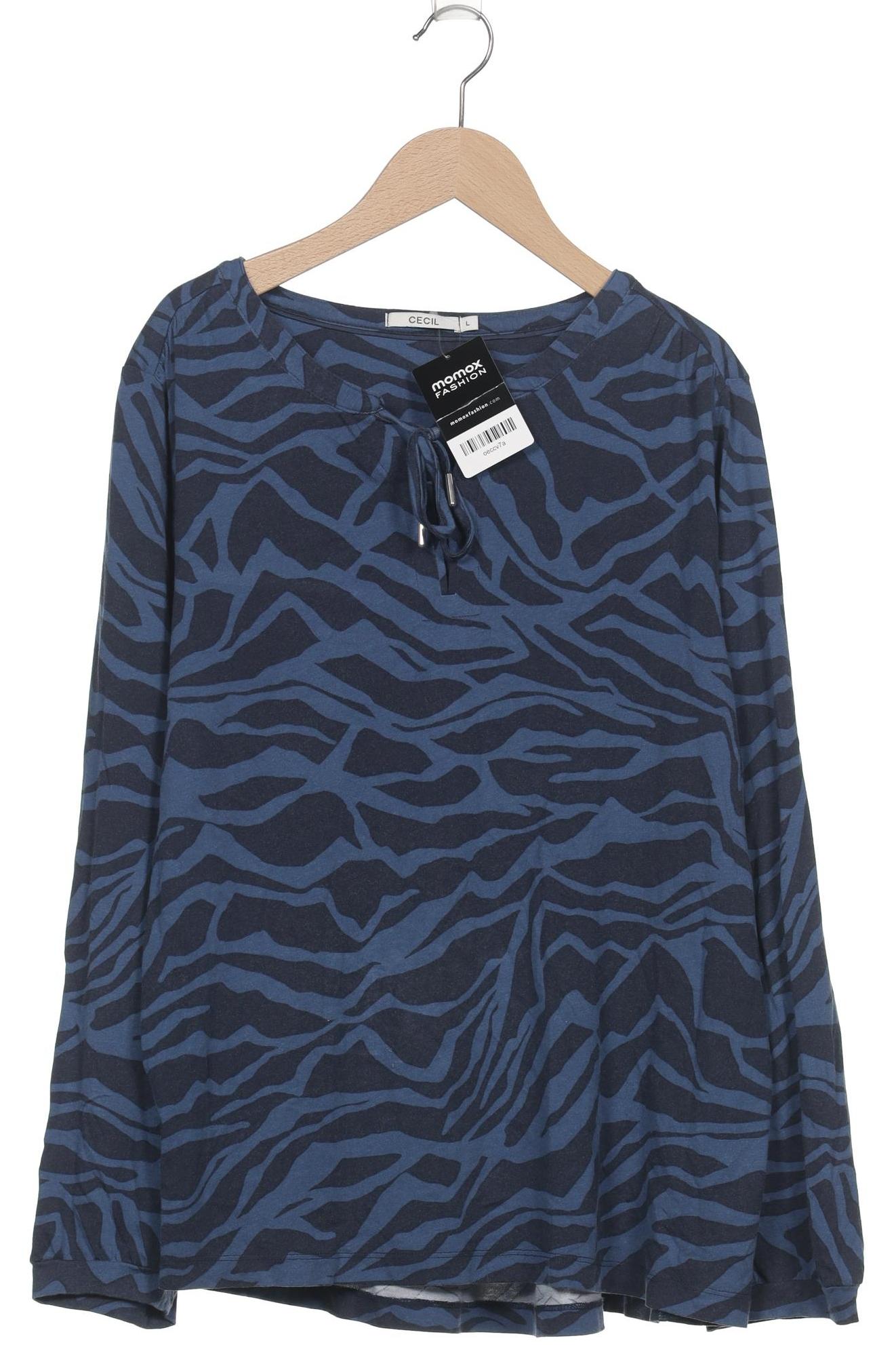 

Cecil Damen Langarmshirt, marineblau, Gr. 42