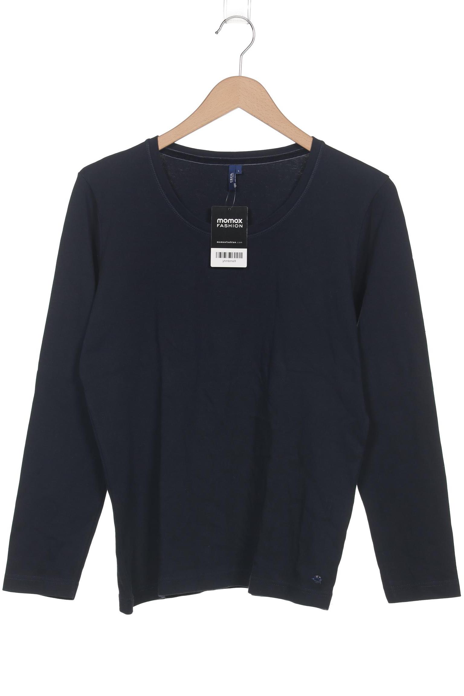 

Cecil Damen Langarmshirt, marineblau, Gr. 42