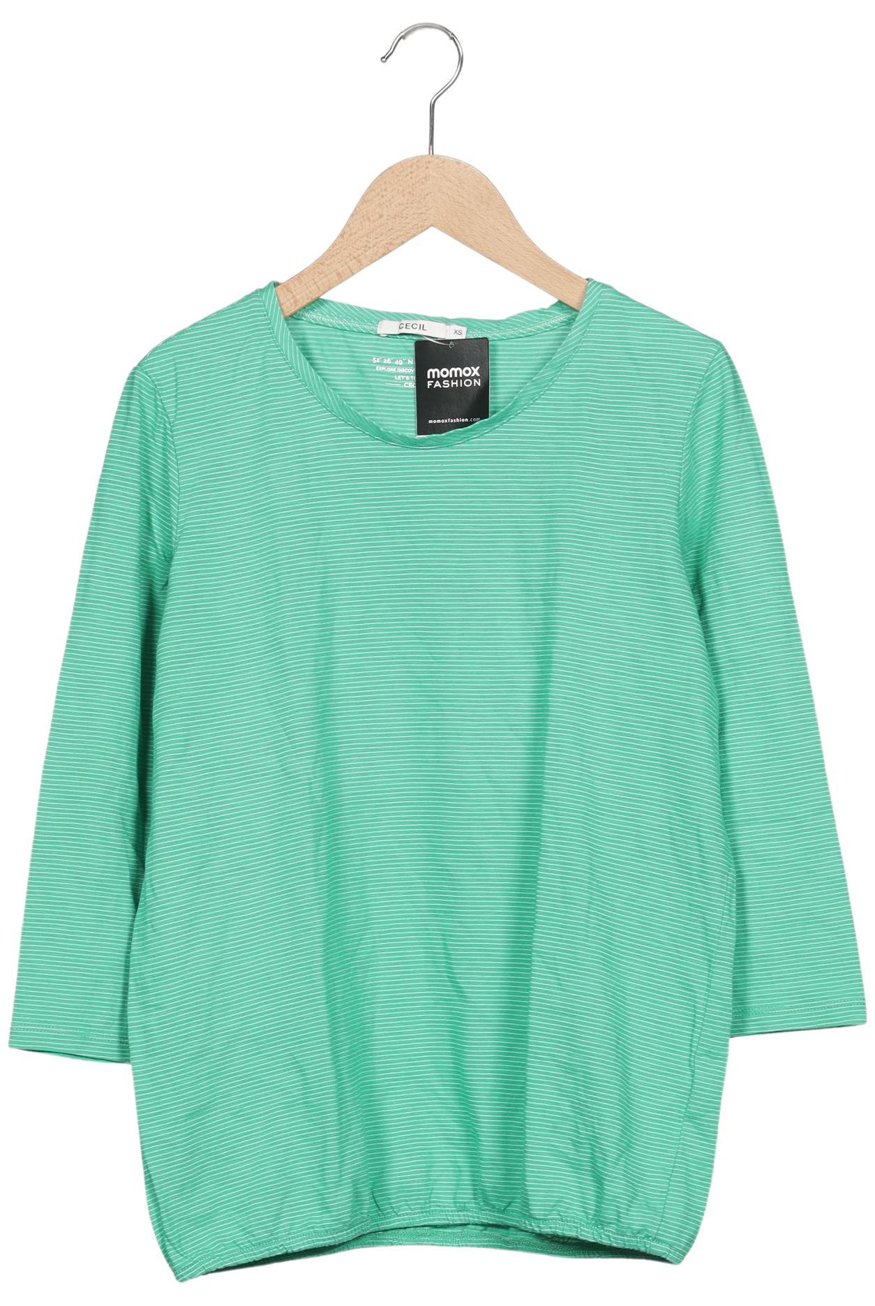

Cecil Damen Langarmshirt, grün, Gr. 34