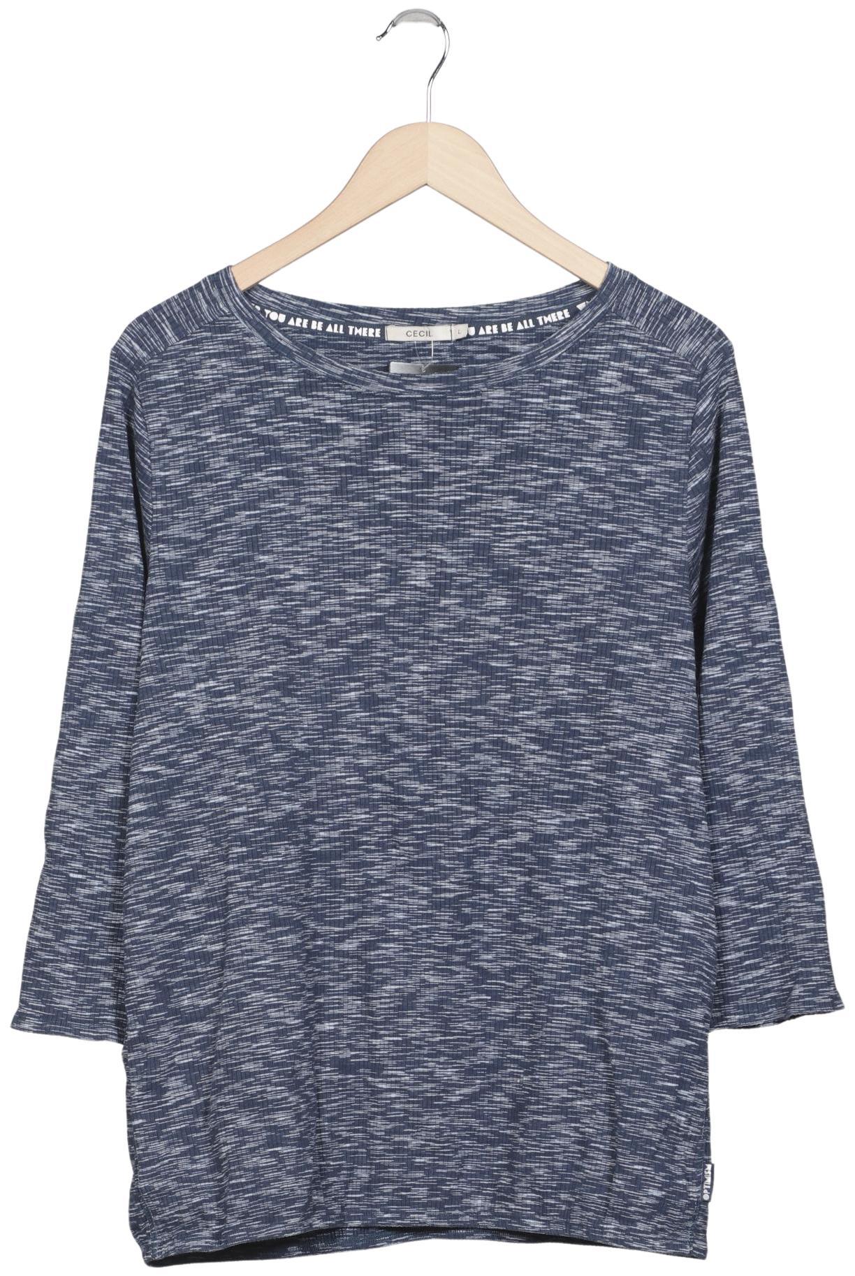 

Cecil Damen Langarmshirt, marineblau, Gr. 42