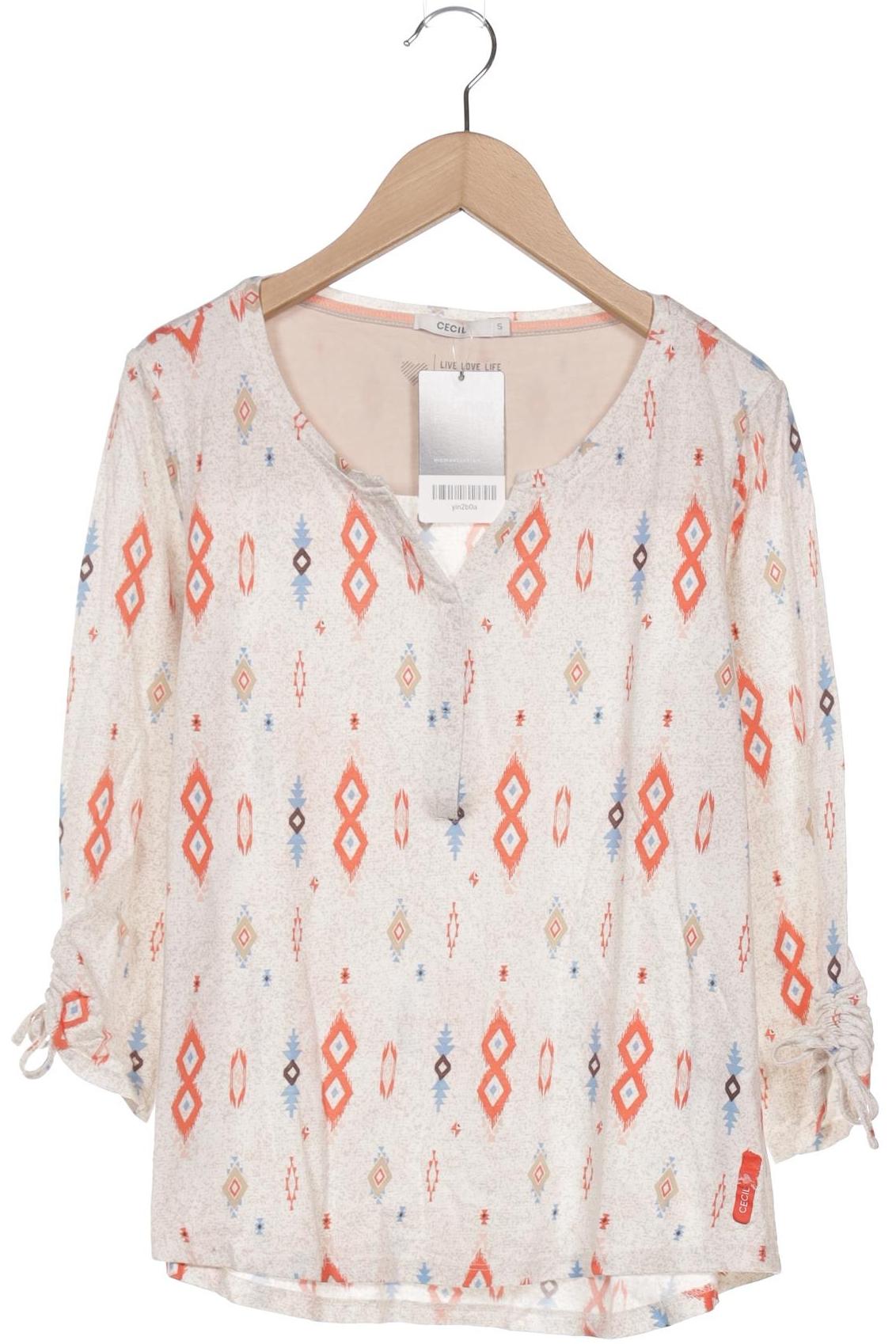 

Cecil Damen Langarmshirt, weiß, Gr. 36