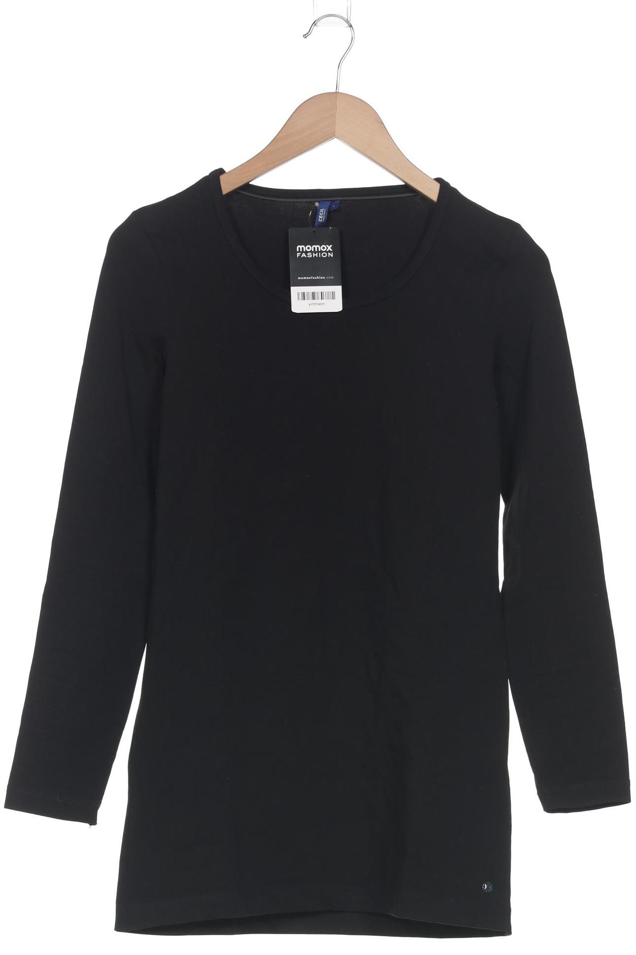 

Cecil Damen Langarmshirt, schwarz, Gr. 36