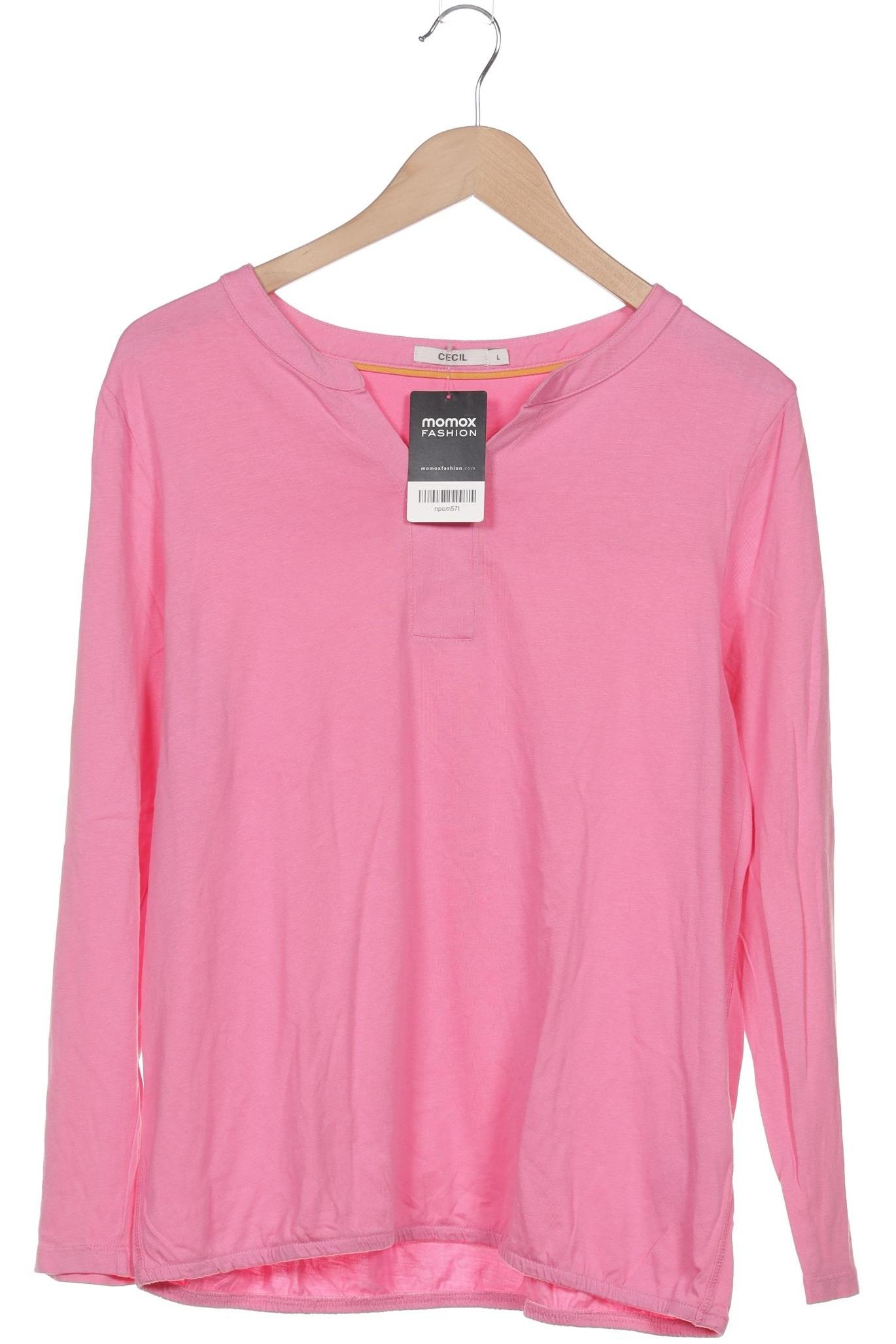

Cecil Damen Langarmshirt, pink, Gr. 42