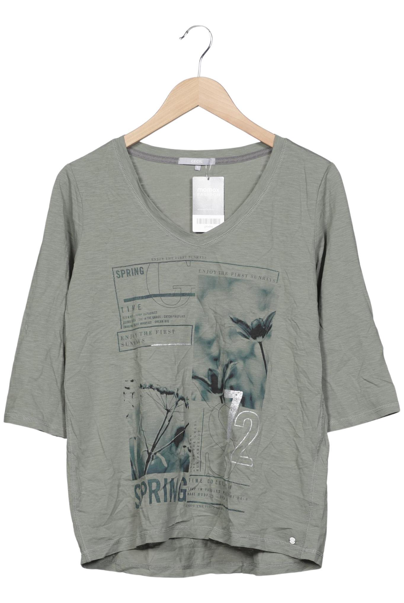 

Cecil Damen Langarmshirt, grün, Gr. 42