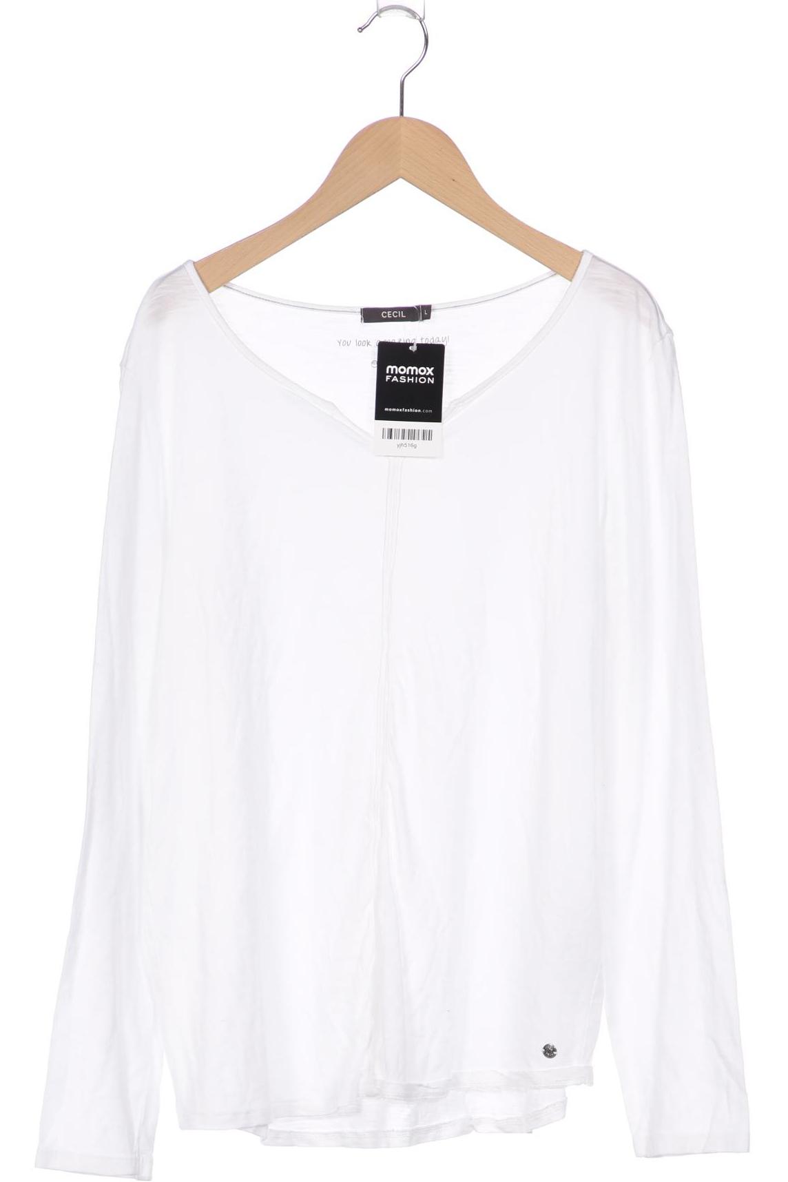 

CECIL Damen Langarmshirt, weiß