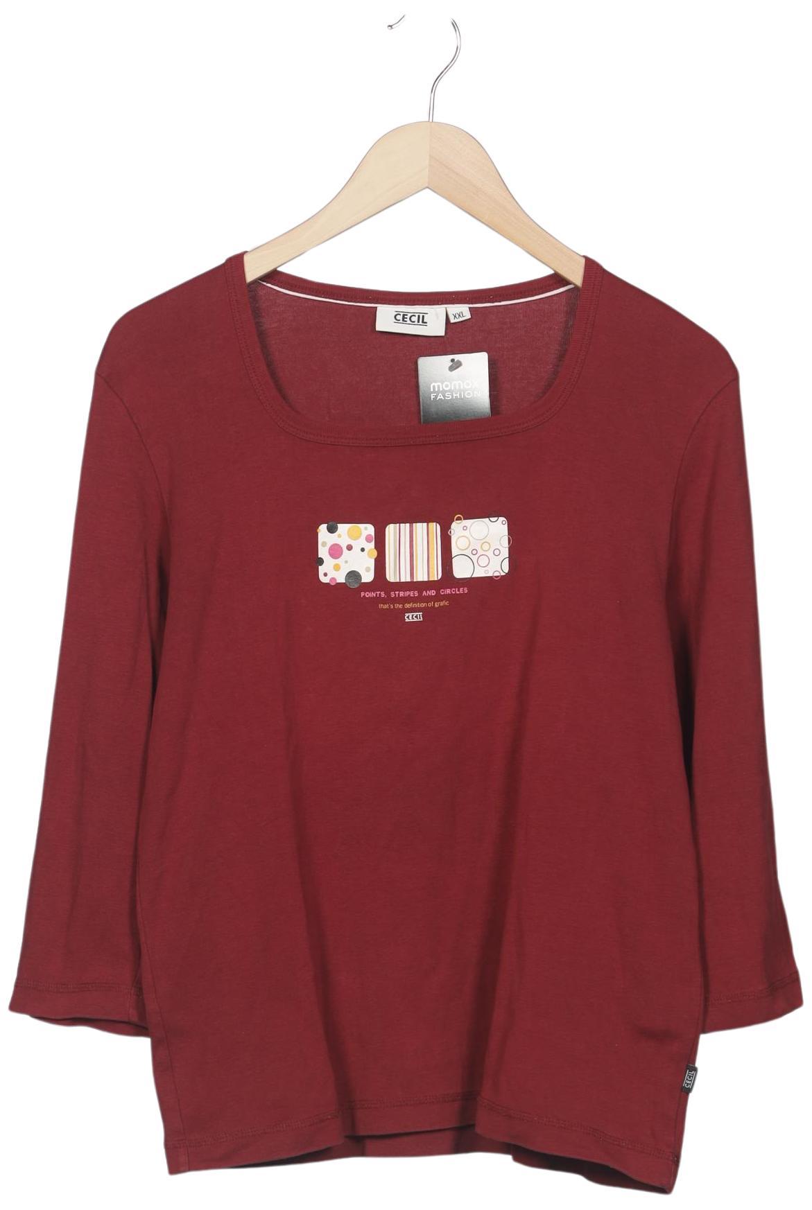 

Cecil Damen Langarmshirt, rot, Gr. 46