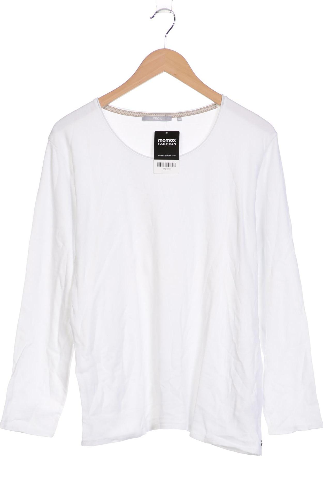 

Cecil Damen Langarmshirt, weiß, Gr. 46
