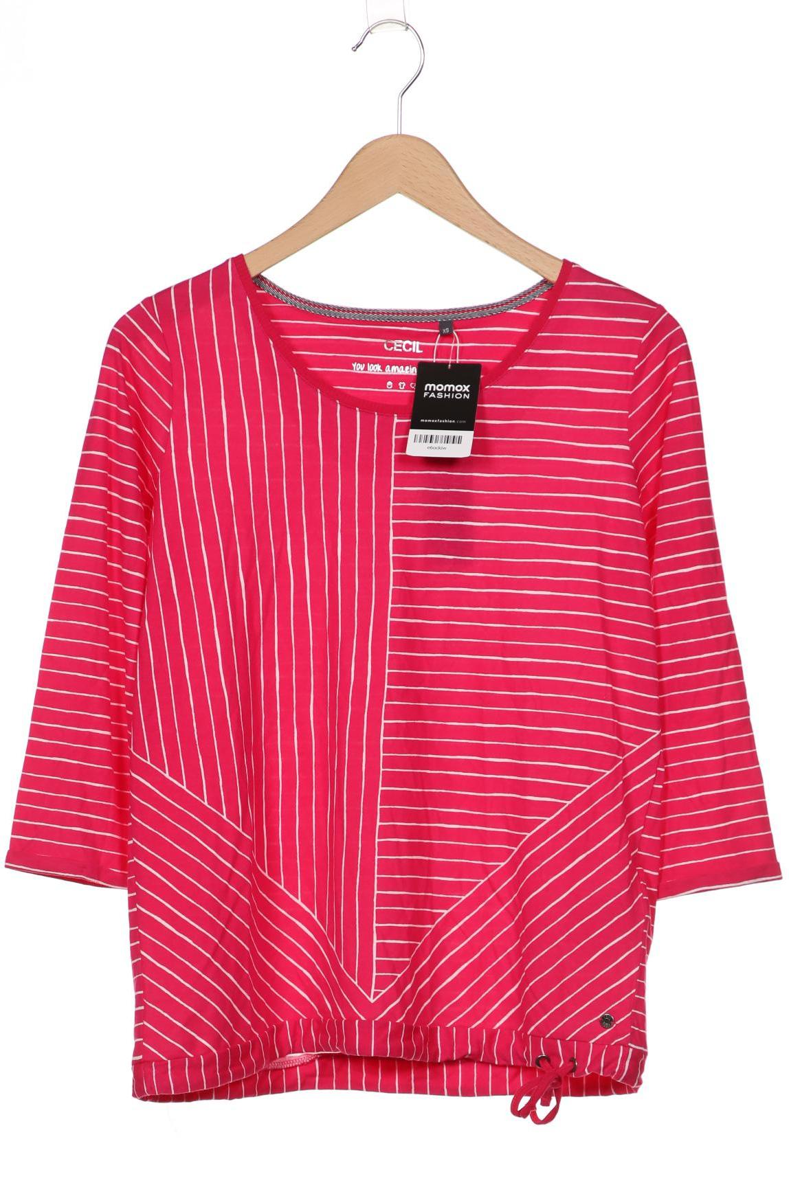 

Cecil Damen Langarmshirt, pink, Gr. 34