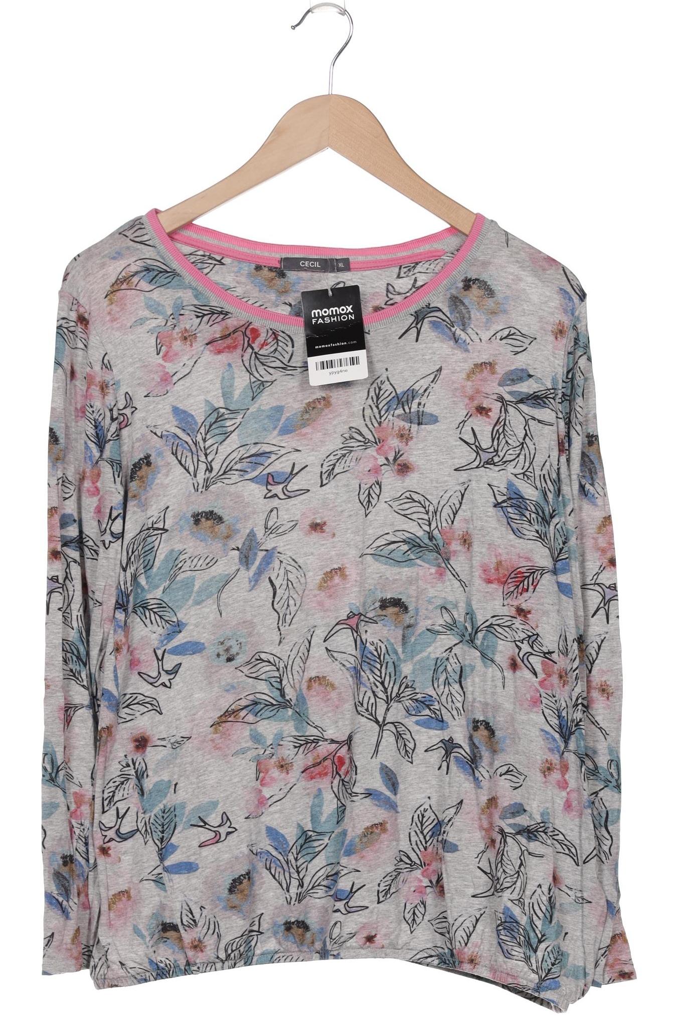 

Cecil Damen Langarmshirt, grau, Gr. 44