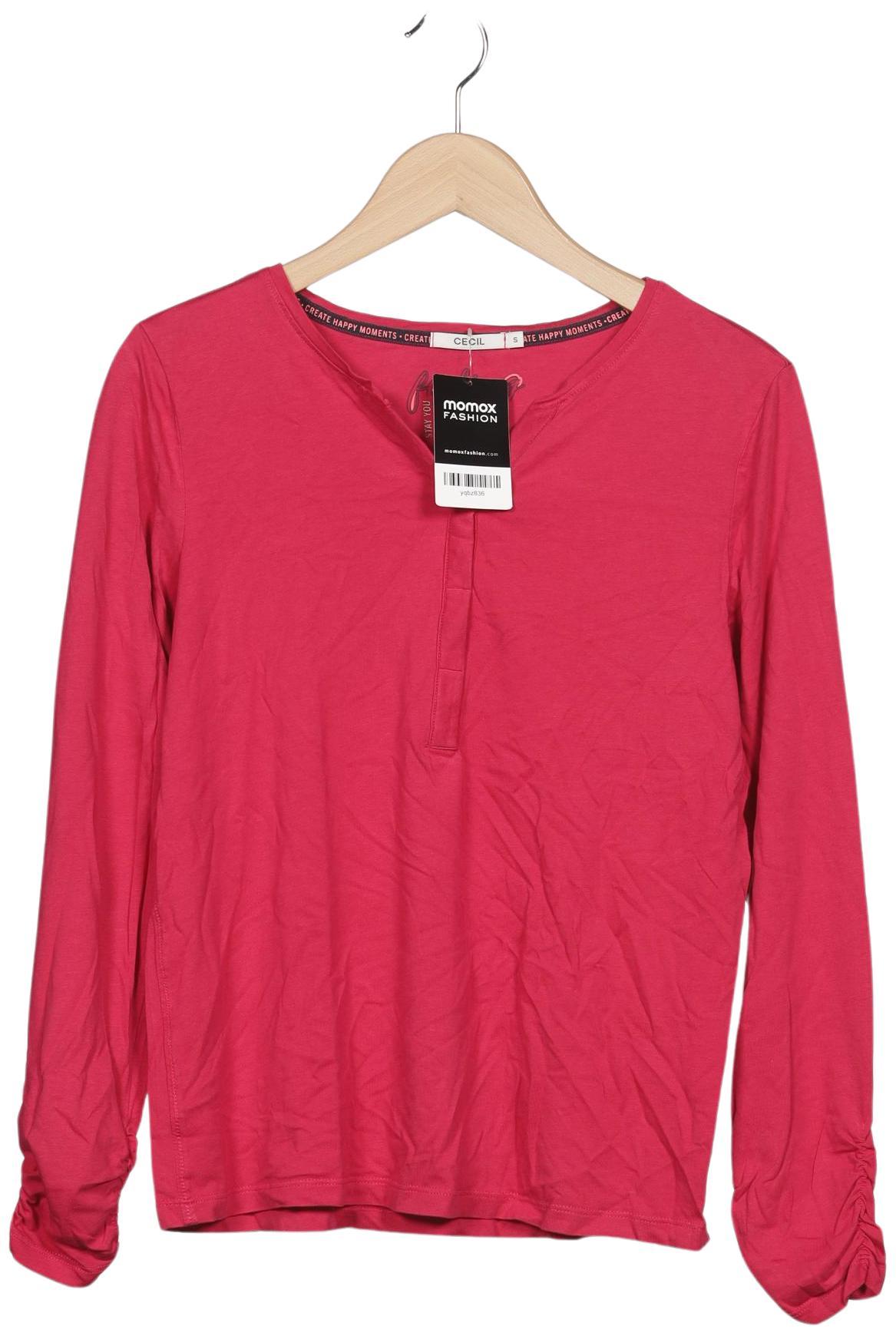 

Cecil Damen Langarmshirt, pink, Gr. 36