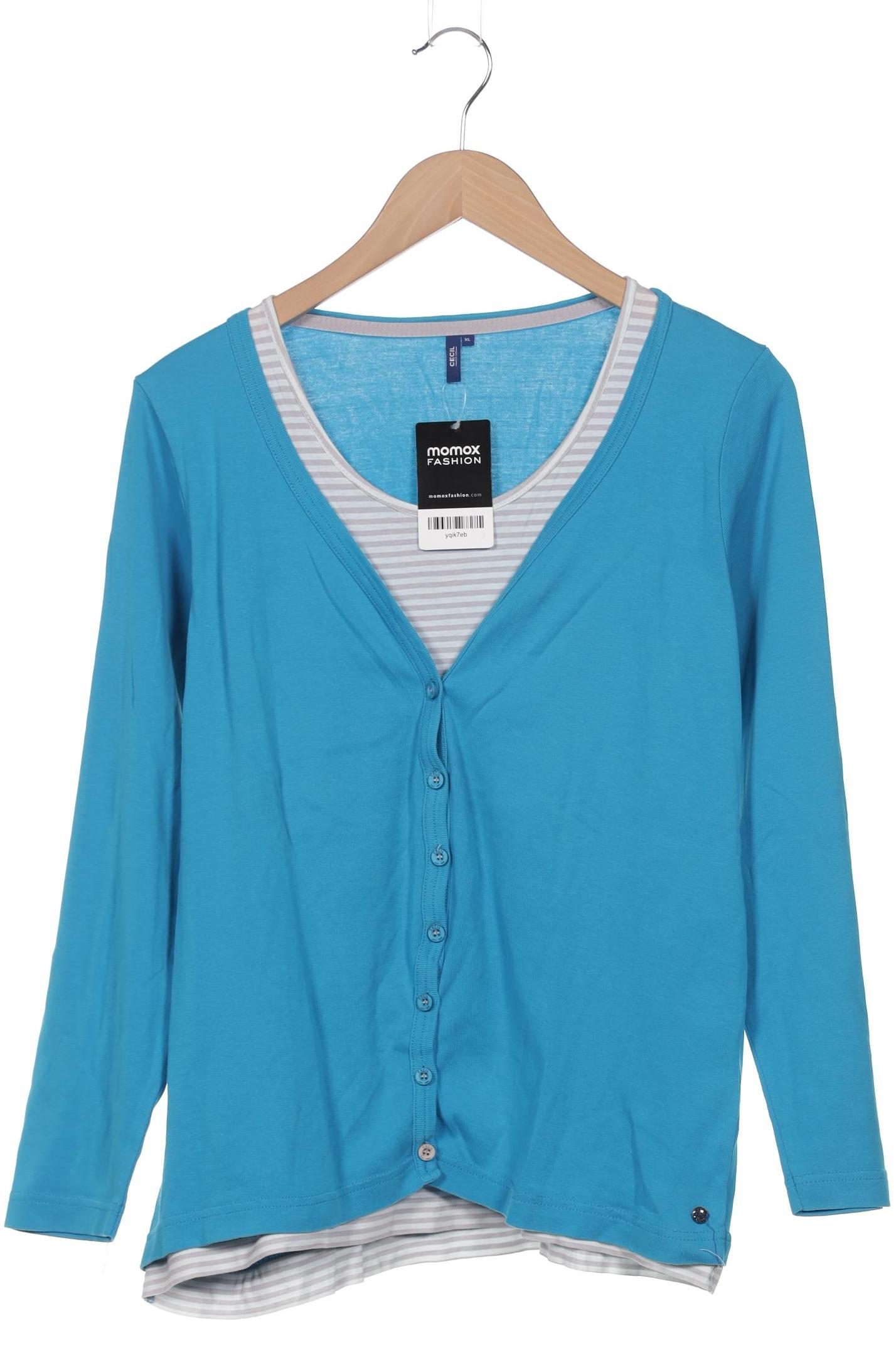 

Cecil Damen Langarmshirt, blau, Gr. 44
