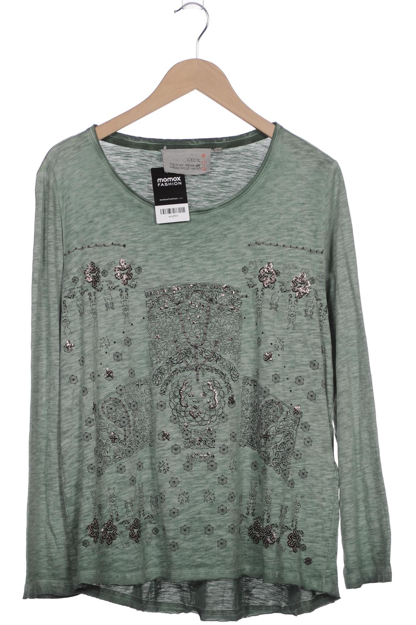 

Cecil Damen Langarmshirt, grün, Gr. 46