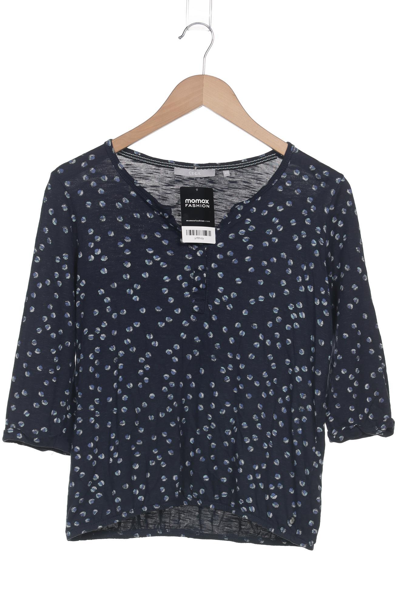 

Cecil Damen Langarmshirt, marineblau, Gr. 34