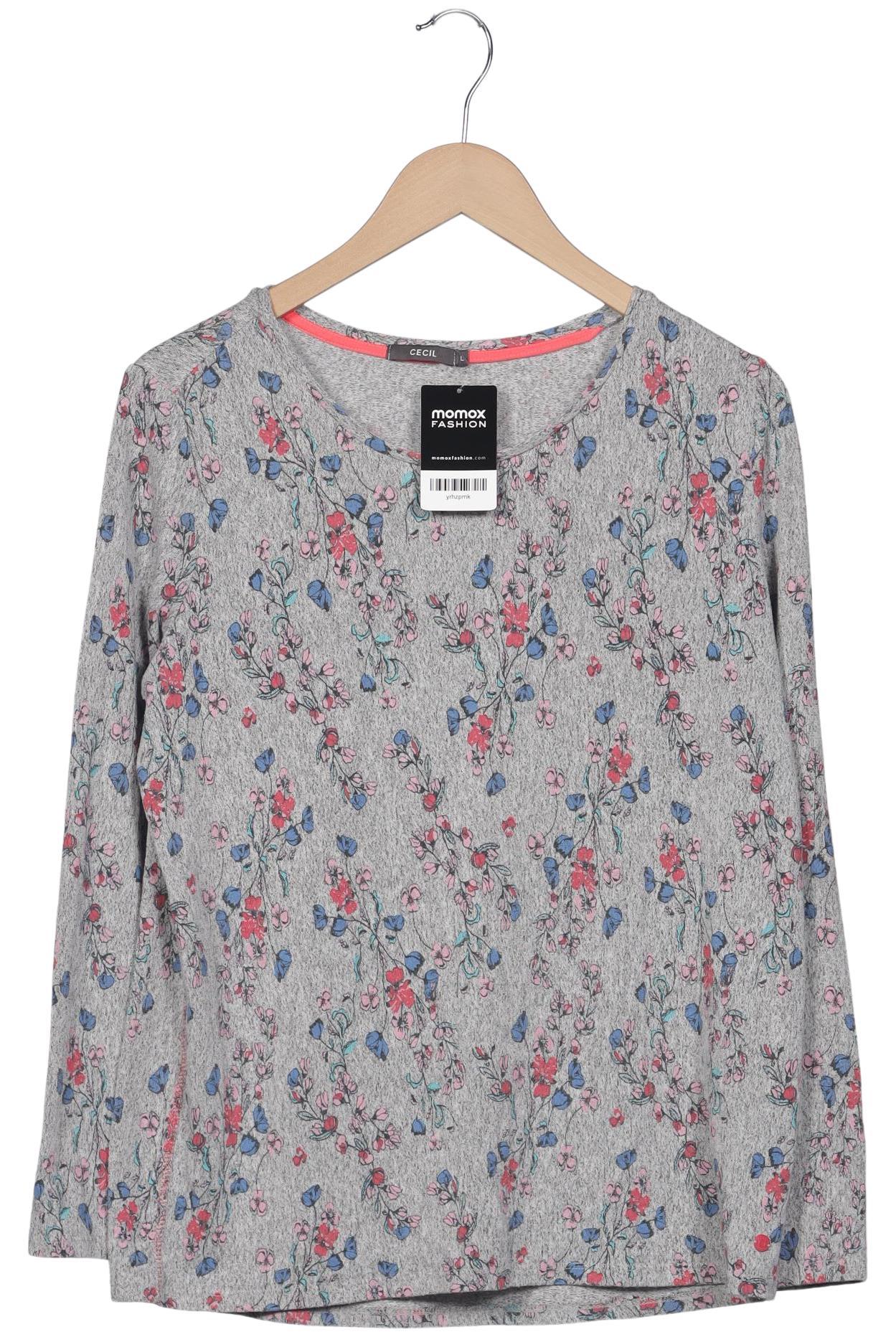 

Cecil Damen Langarmshirt, grau, Gr. 42