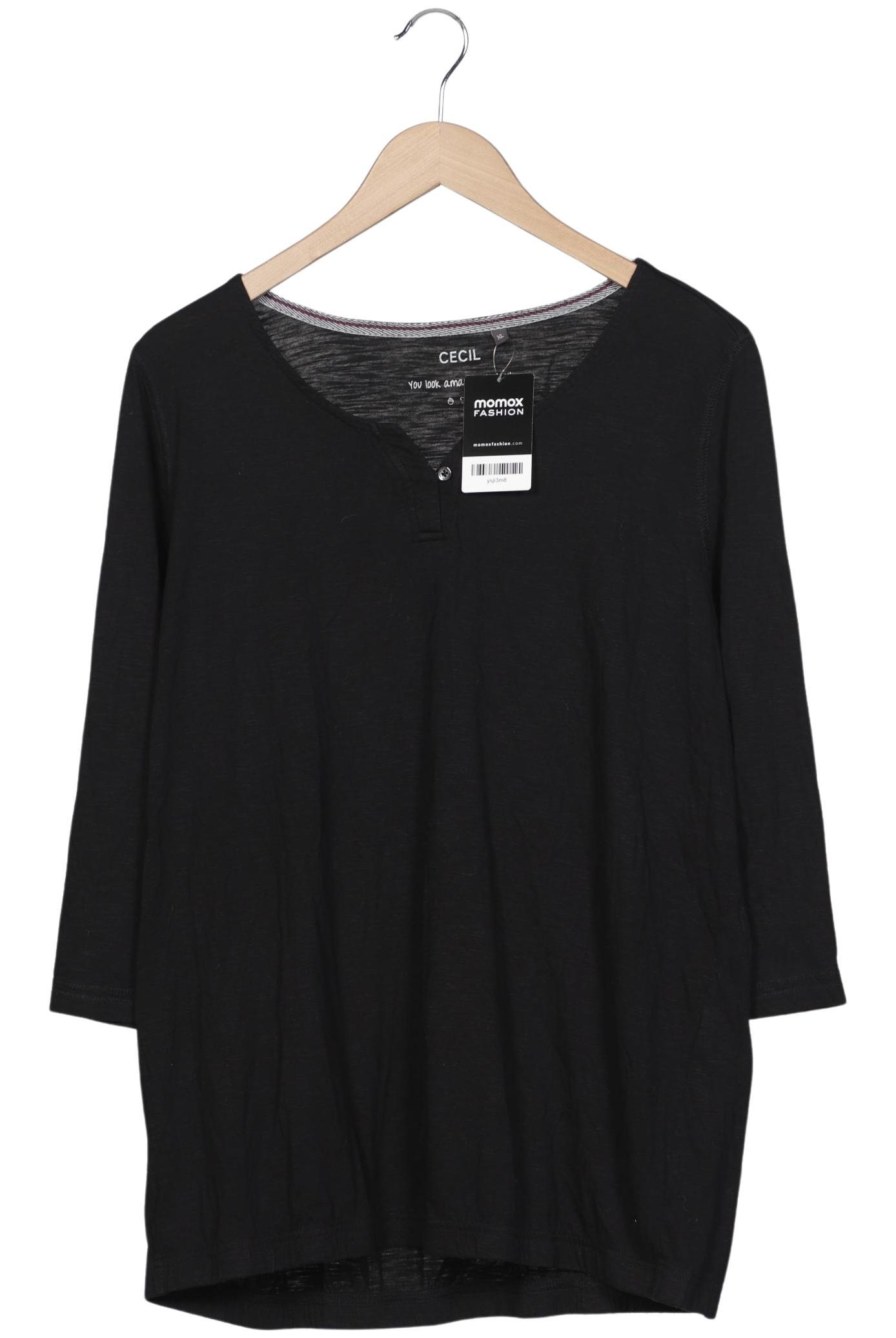 

Cecil Damen Langarmshirt, schwarz, Gr. 44