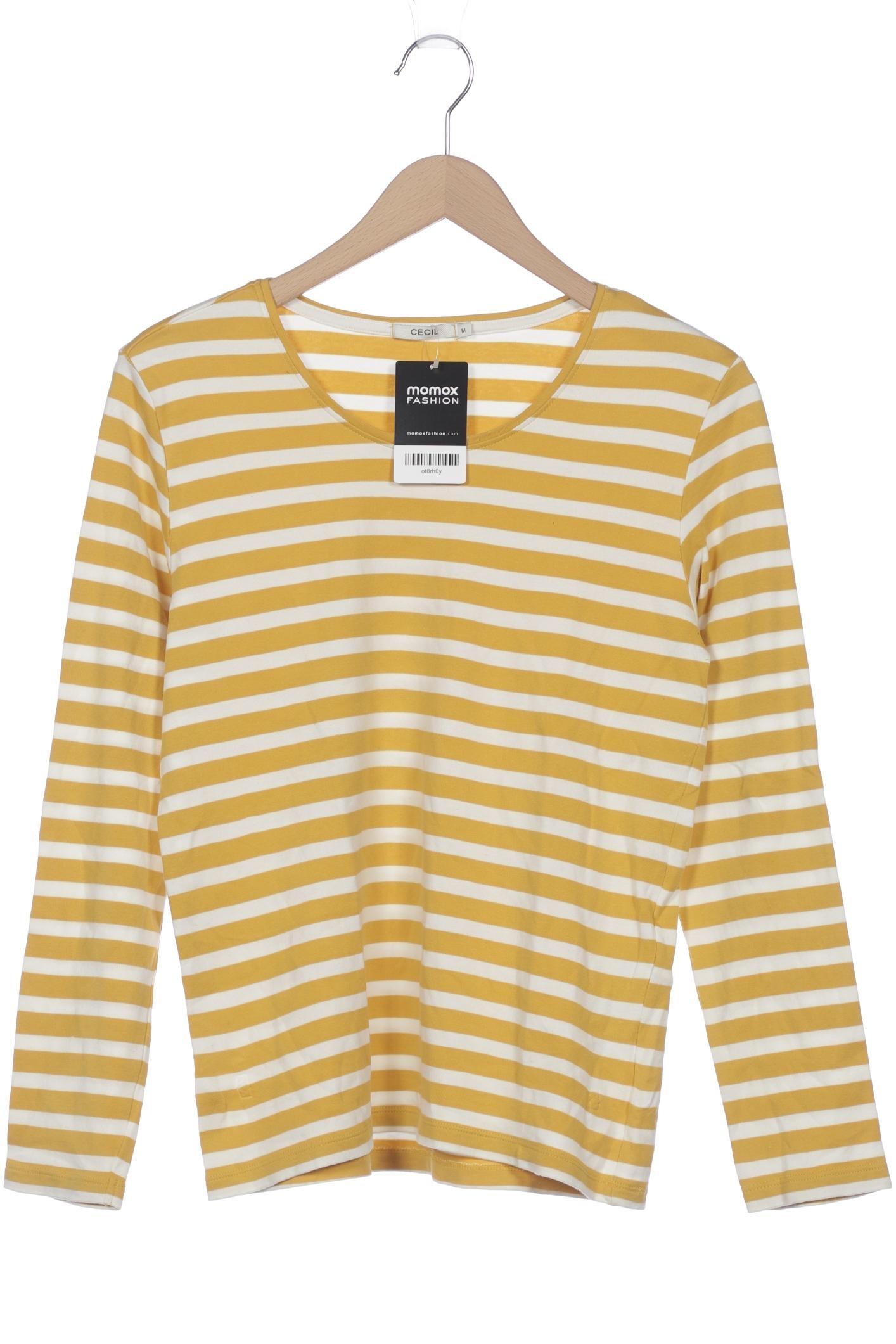 

Cecil Damen Langarmshirt, gelb, Gr. 38
