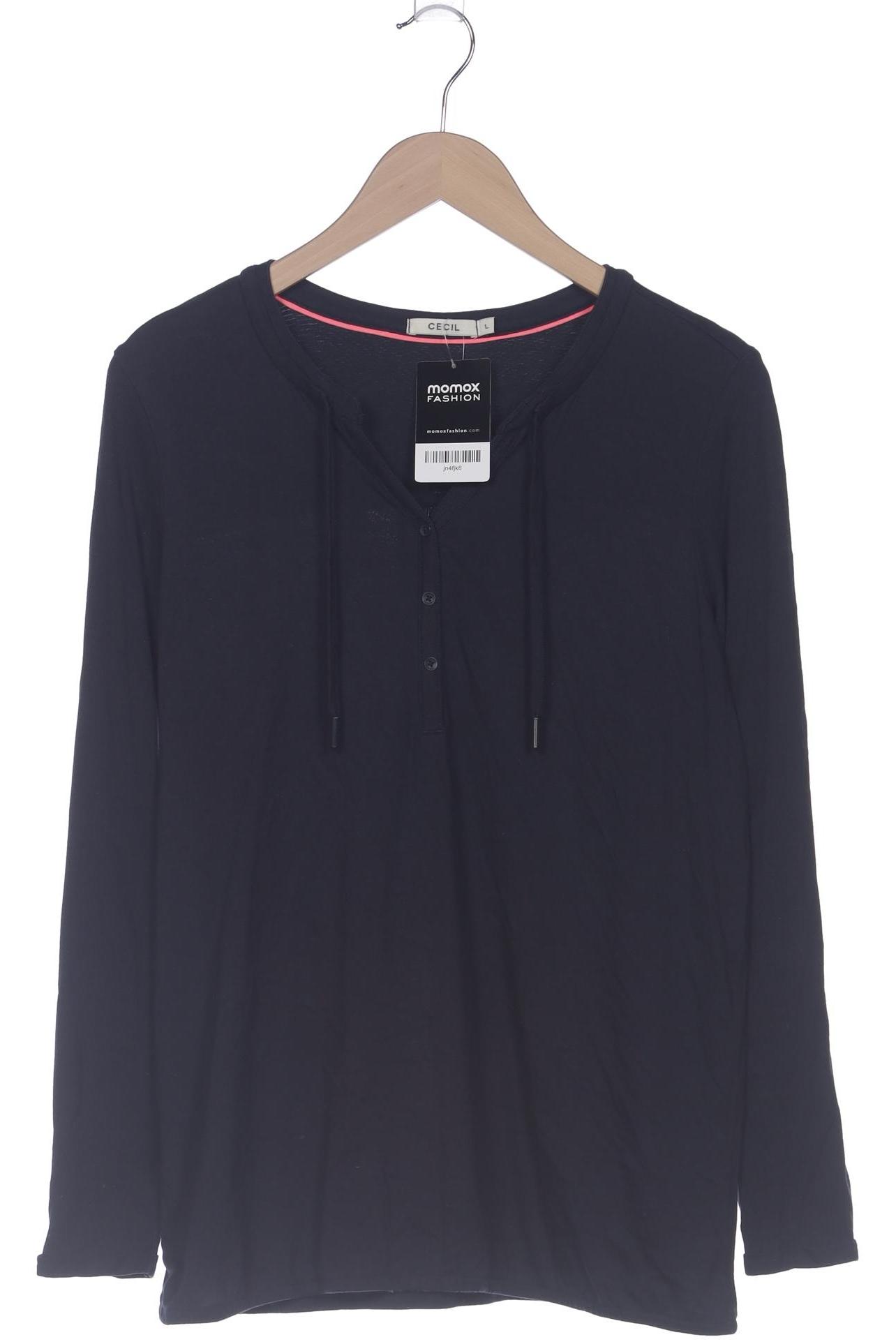 

Cecil Damen Langarmshirt, marineblau, Gr. 42