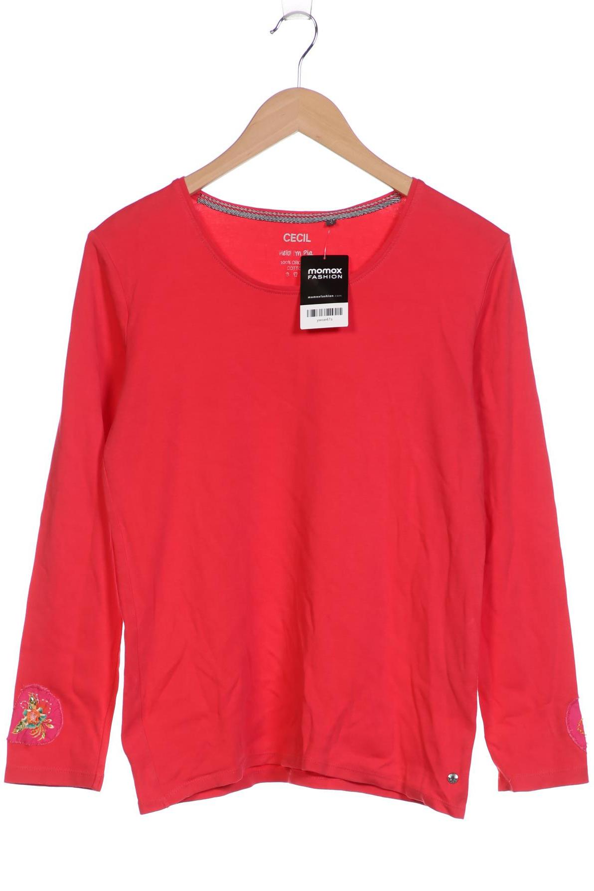 

Cecil Damen Langarmshirt, rot, Gr. 42