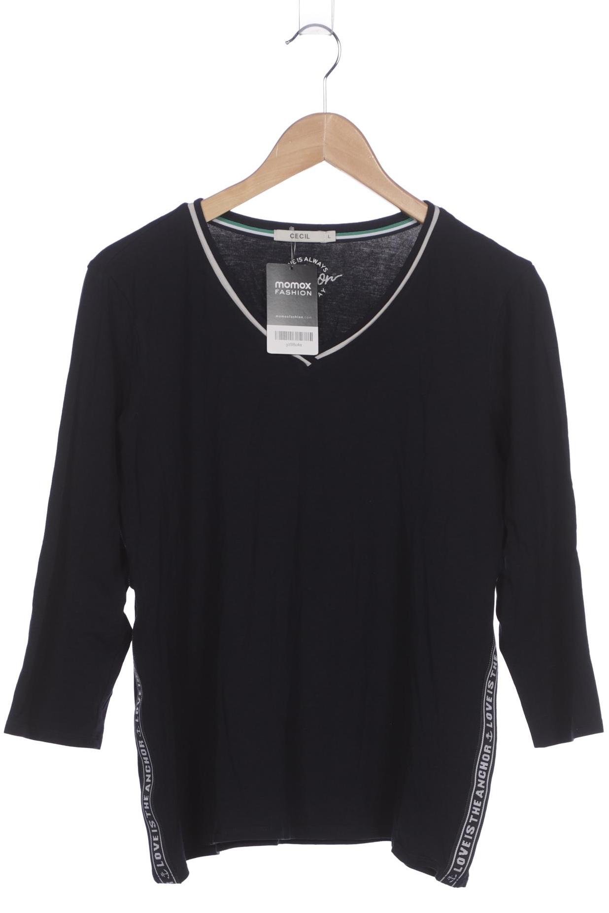 

Cecil Damen Langarmshirt, marineblau, Gr. 42