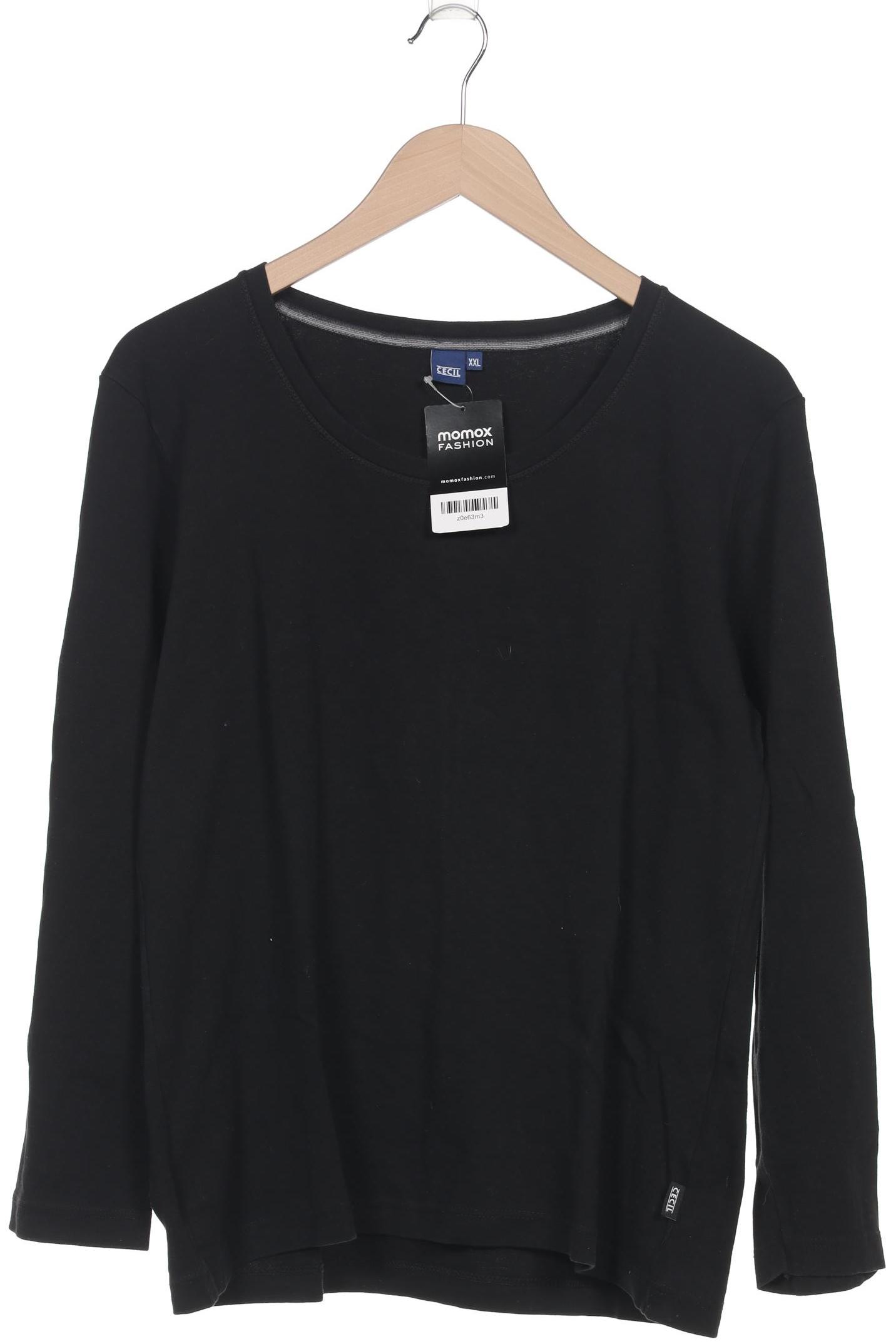 

Cecil Damen Langarmshirt, schwarz, Gr. 46