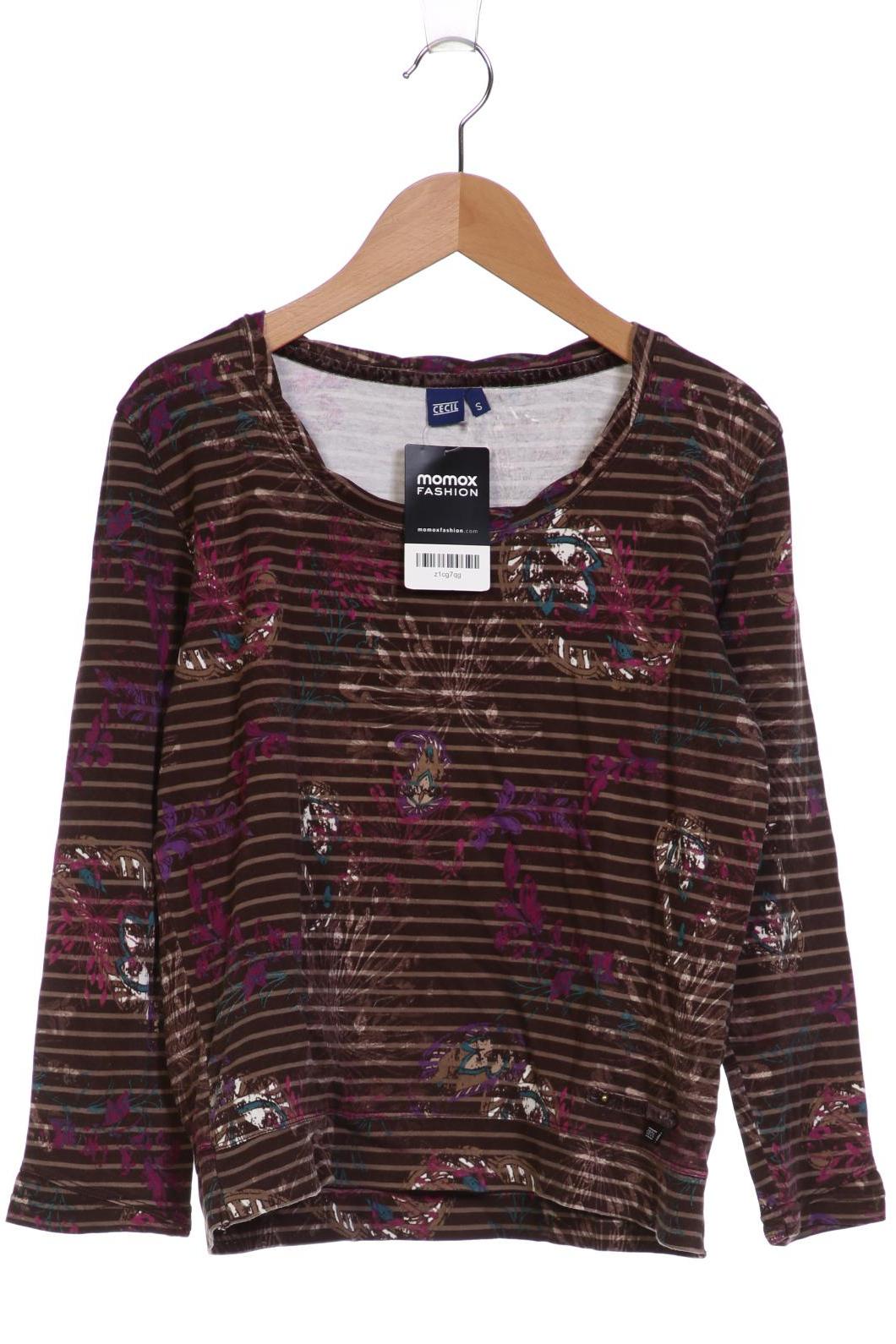 

Cecil Damen Langarmshirt, braun, Gr. 36