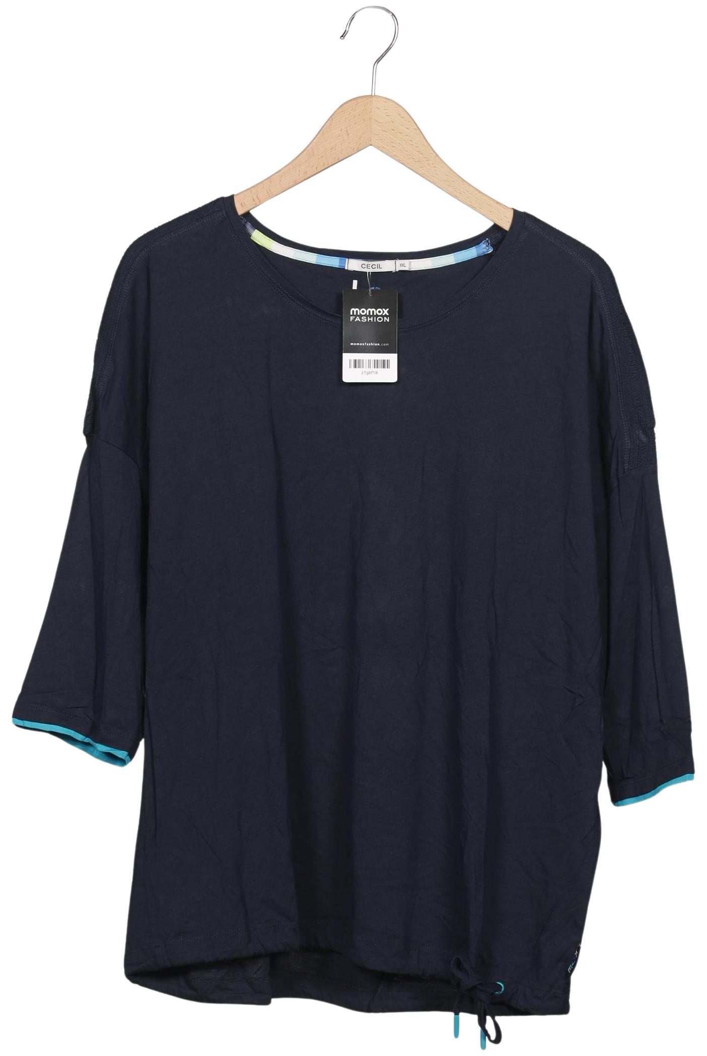 

Cecil Damen Langarmshirt, marineblau, Gr. 46