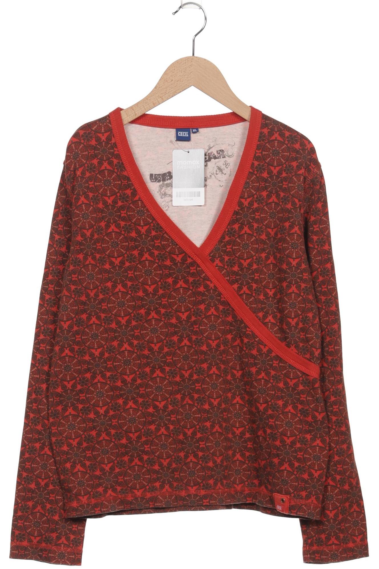 

Cecil Damen Langarmshirt, rot, Gr. 44