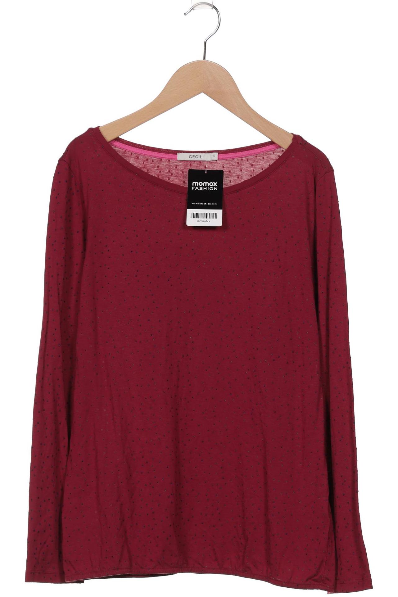 

Cecil Damen Langarmshirt, bordeaux, Gr. 36