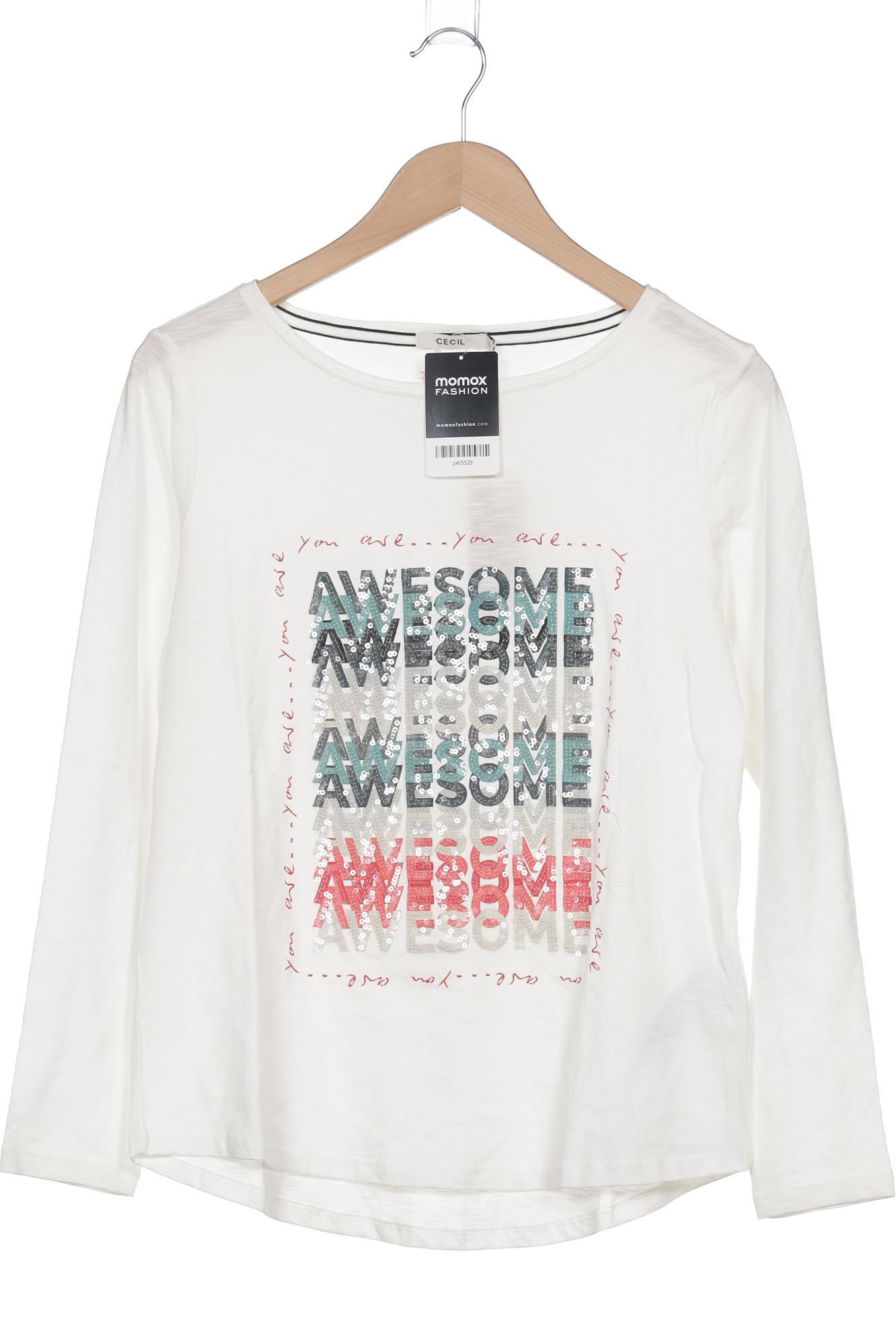 

Cecil Damen Langarmshirt, cremeweiß, Gr. 36