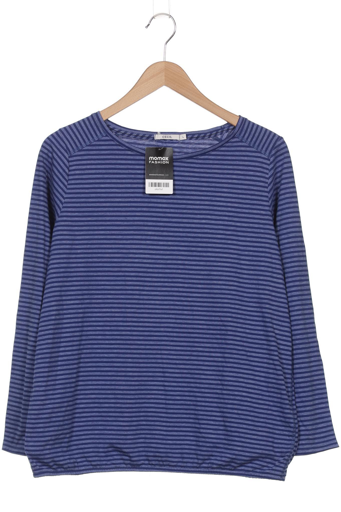 

Cecil Damen Langarmshirt, blau, Gr. 42