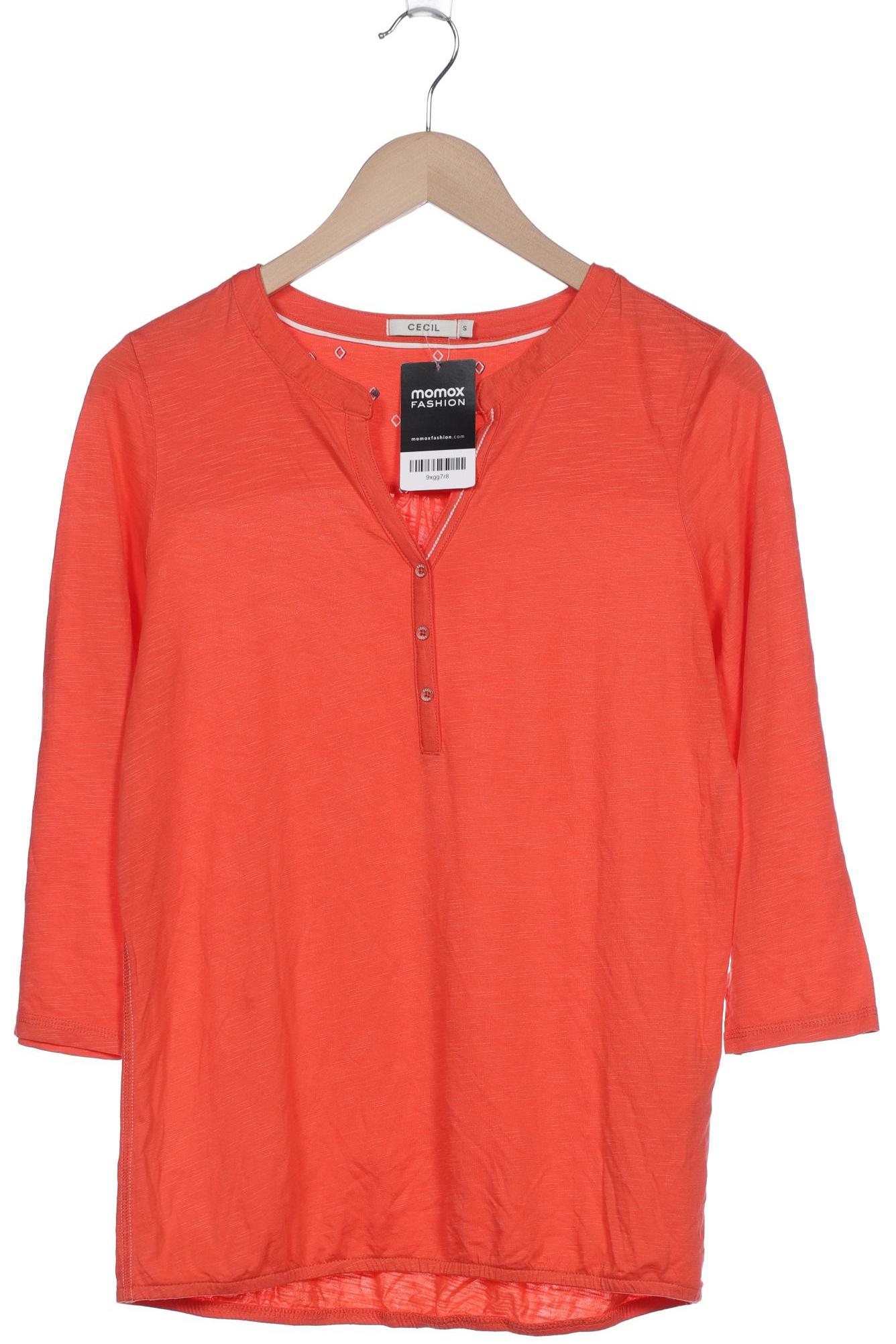 

Cecil Damen Langarmshirt, orange, Gr. 36