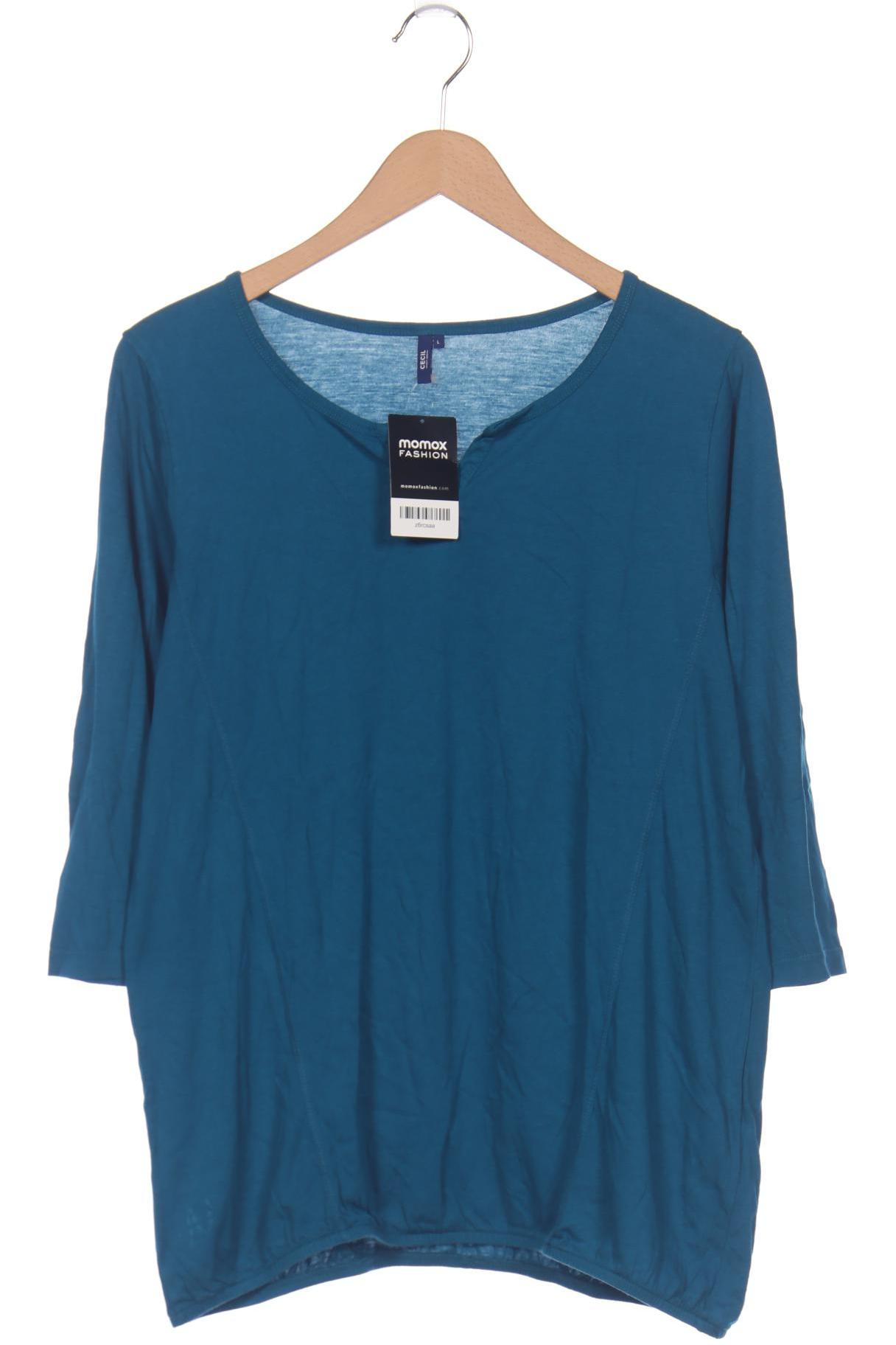 

Cecil Damen Langarmshirt, blau, Gr. 42