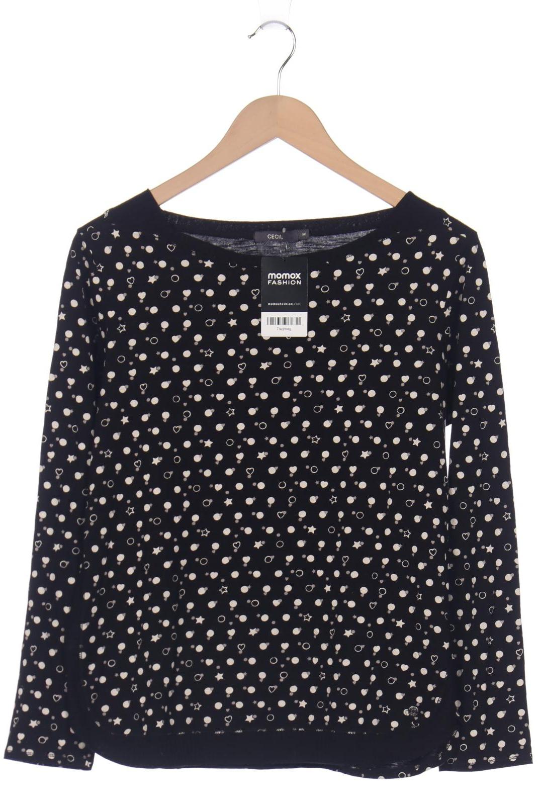 

Cecil Damen Langarmshirt, schwarz, Gr. 38