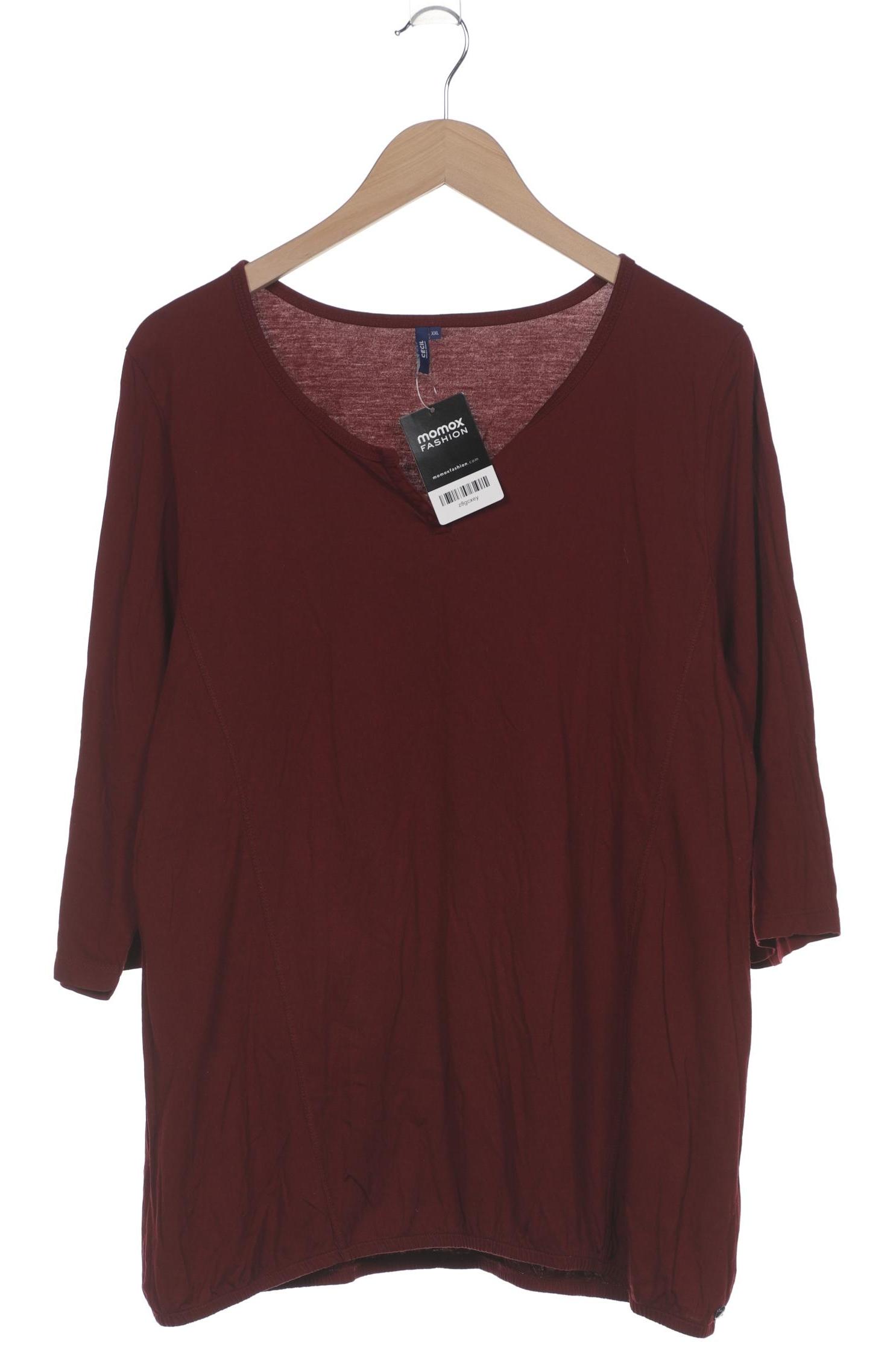 

Cecil Damen Langarmshirt, bordeaux, Gr. 46