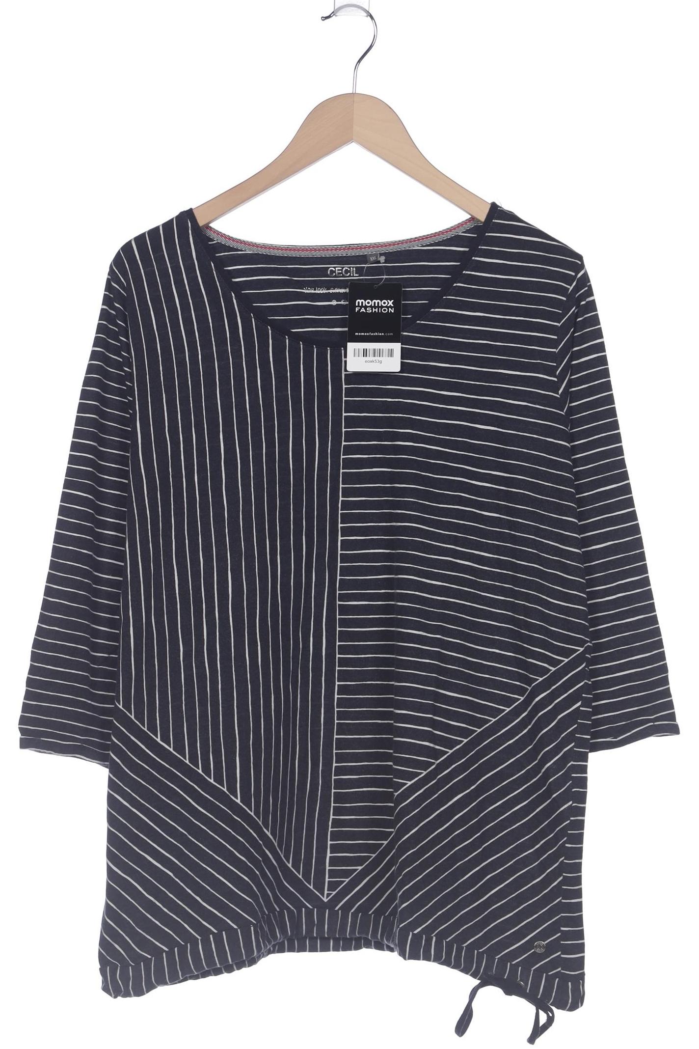 

Cecil Damen Langarmshirt, marineblau, Gr. 46